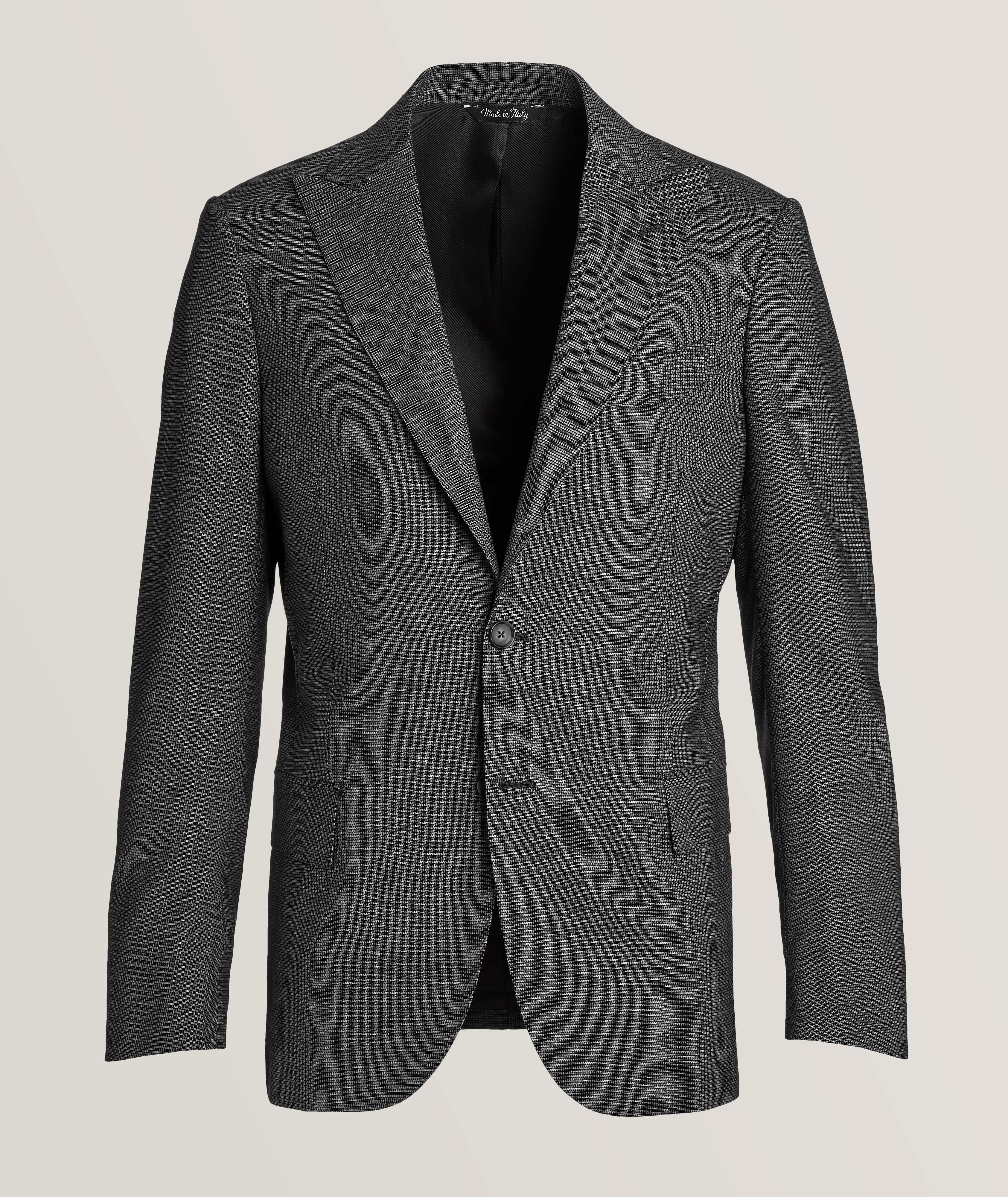 Harold Micro Houndstooth Wool Suit