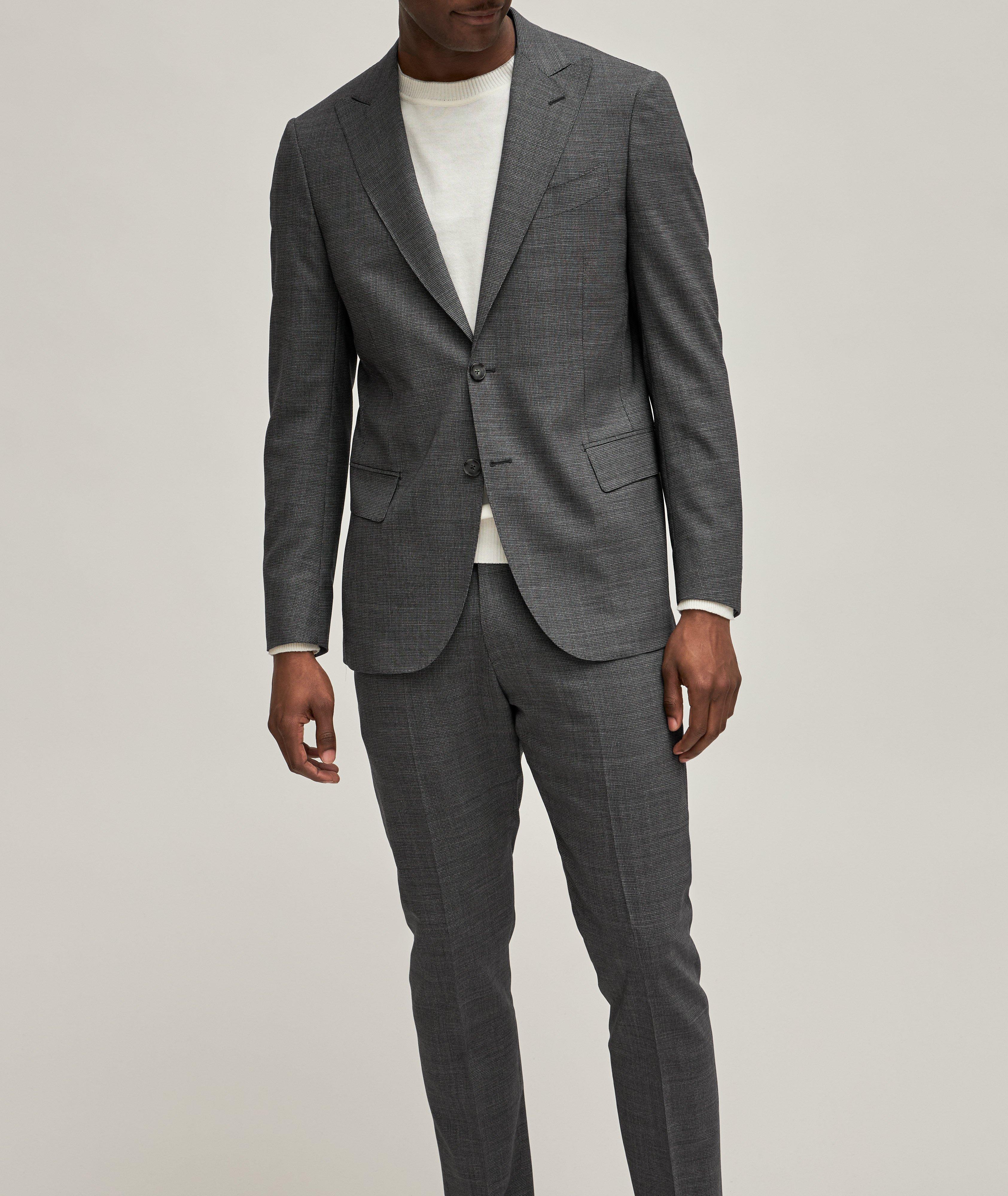 Micro Houndstooth Wool Suit image 0