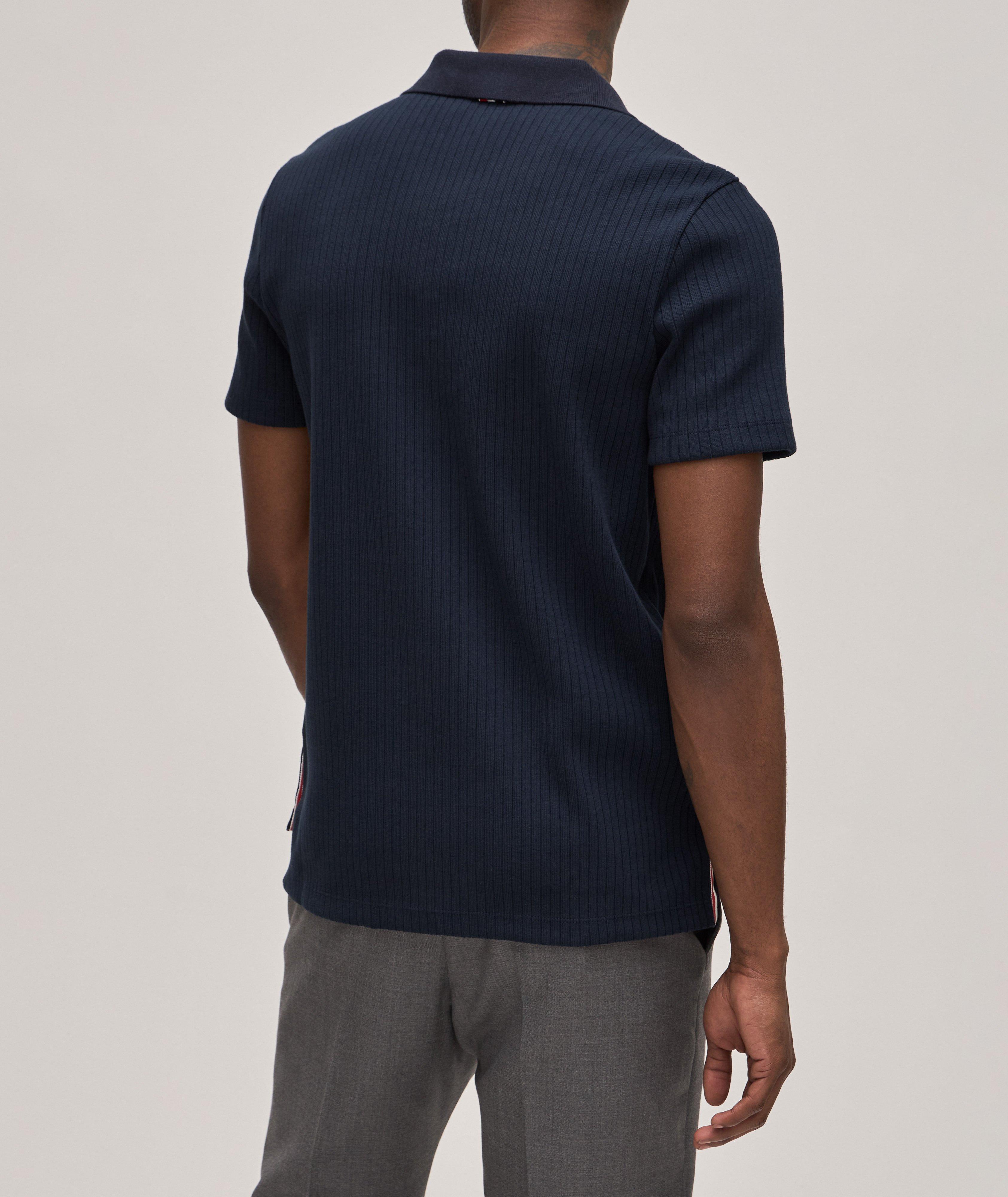 Four-Bar Ribbed Cotton Polo image 2
