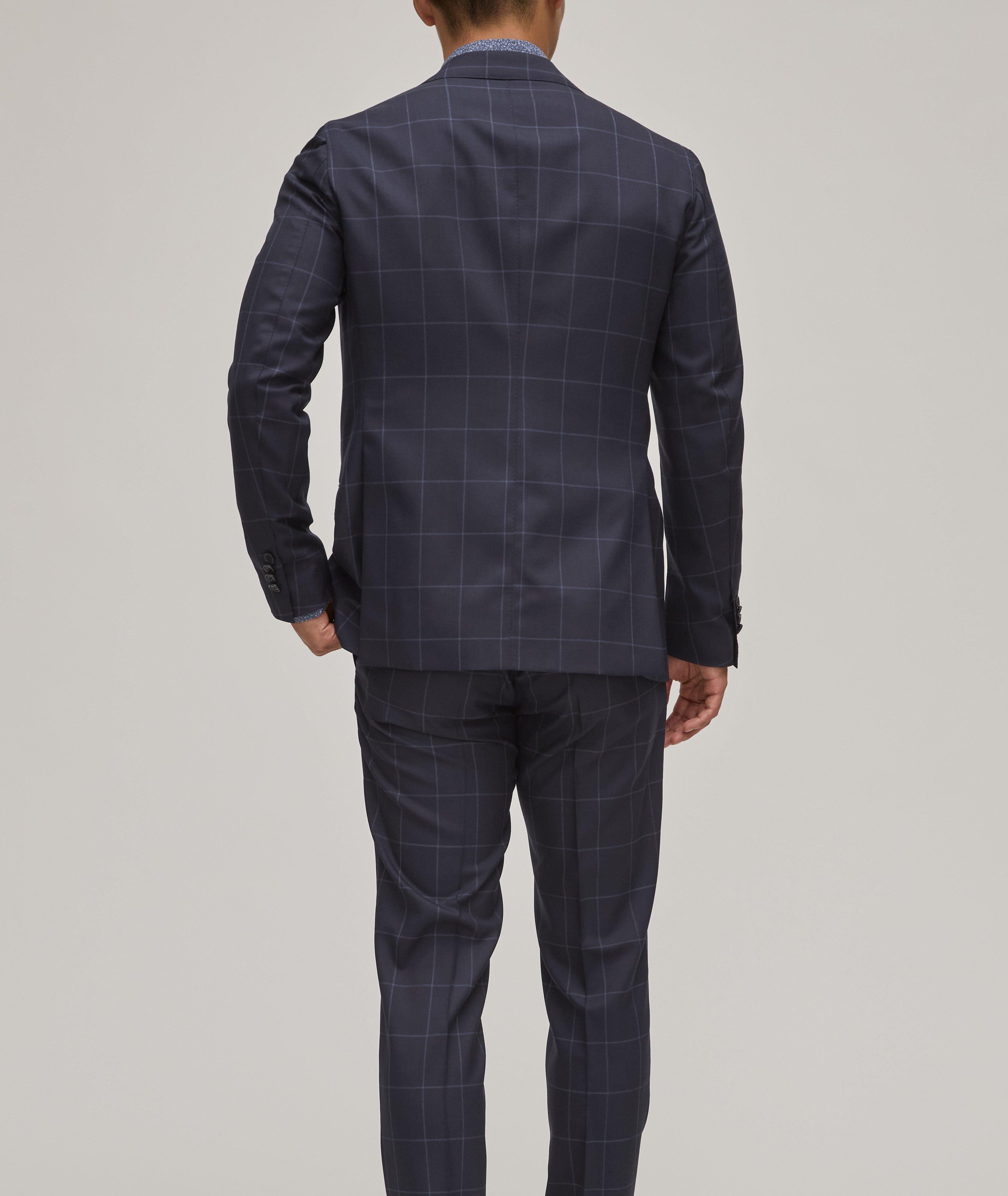 Tonal Windowpane Wool Suit image 2