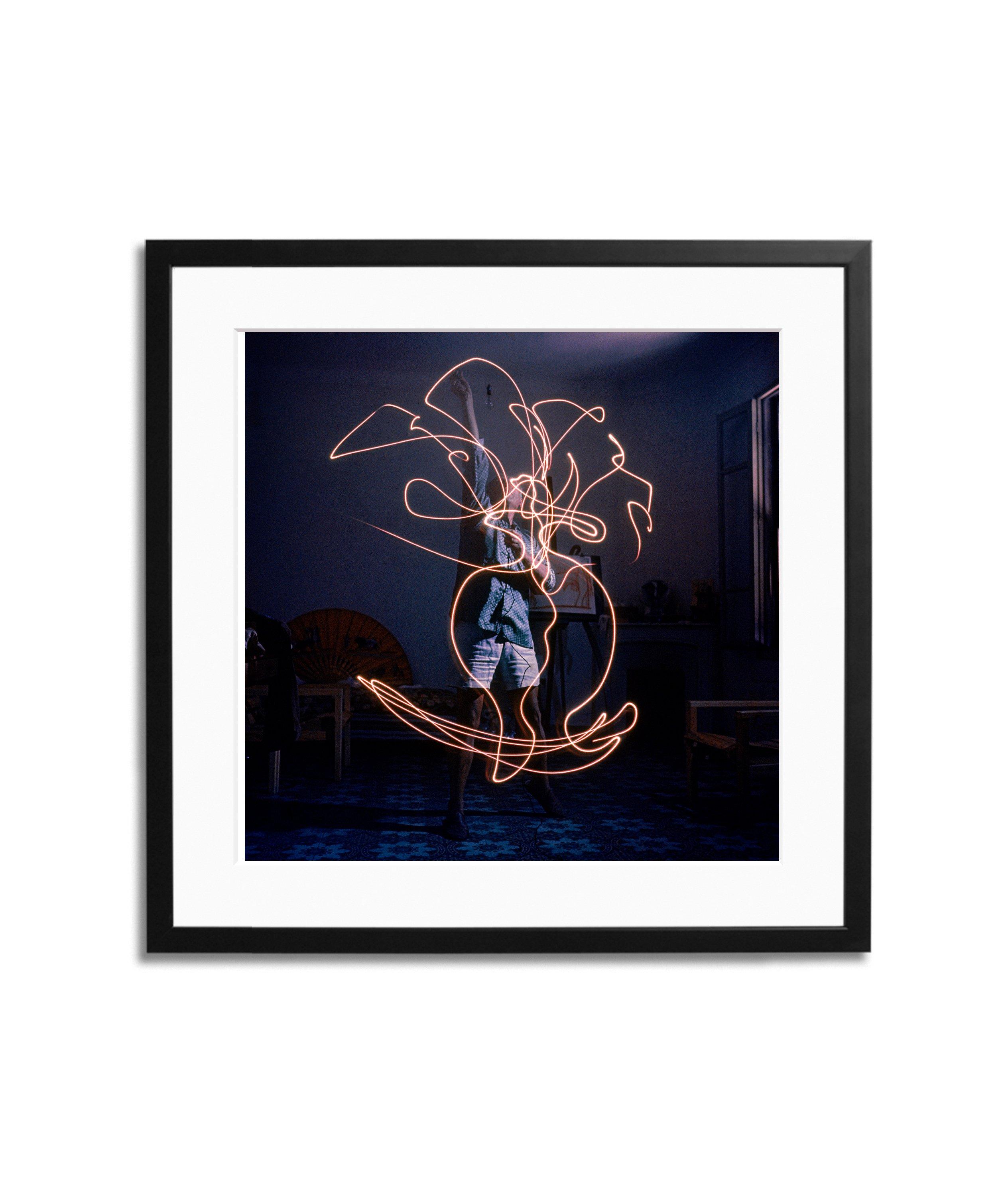 Picasso Light Drawing 1949 Framed Print image 0