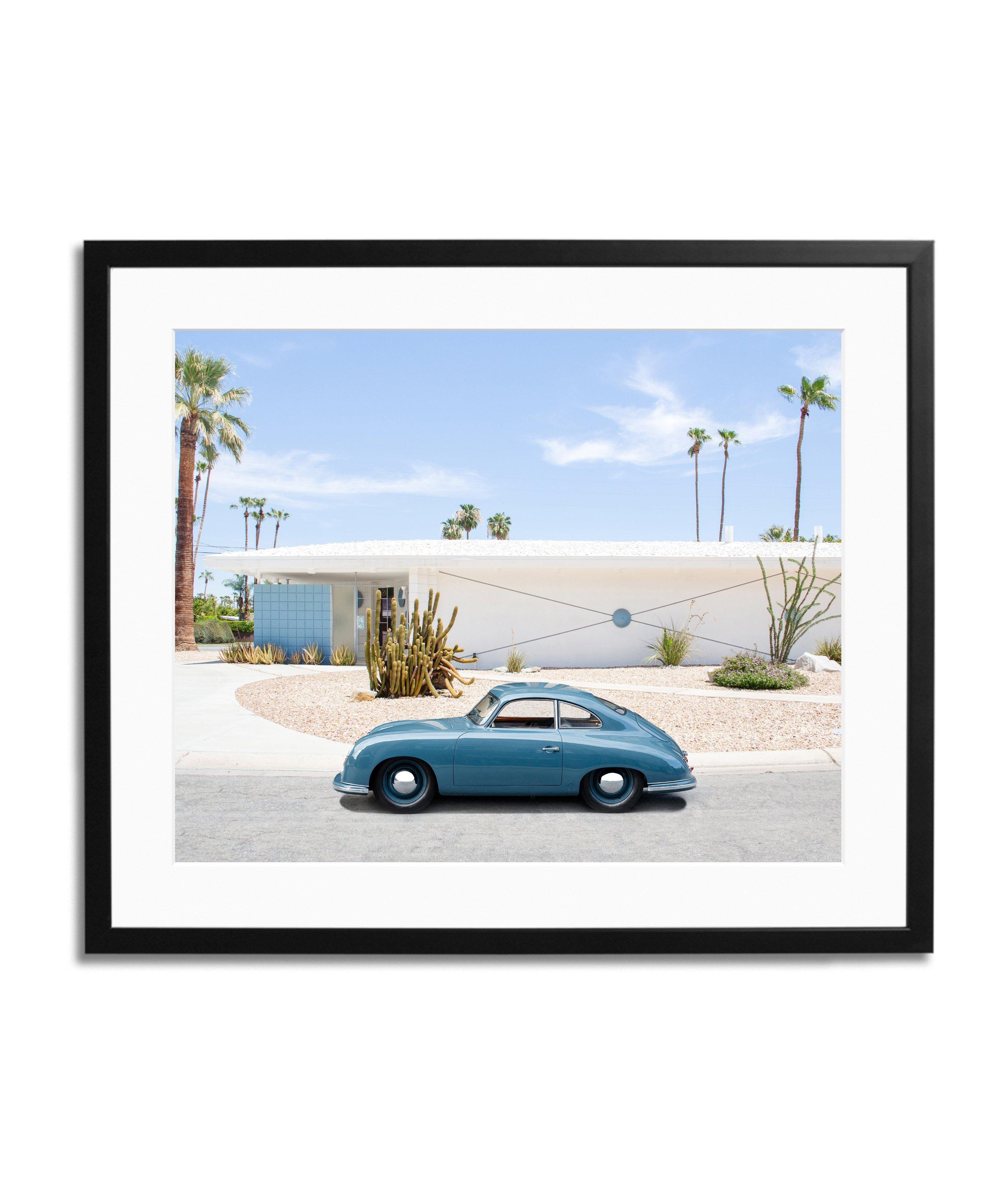 Porsche 365 In Palm Springs Framed Print image 0