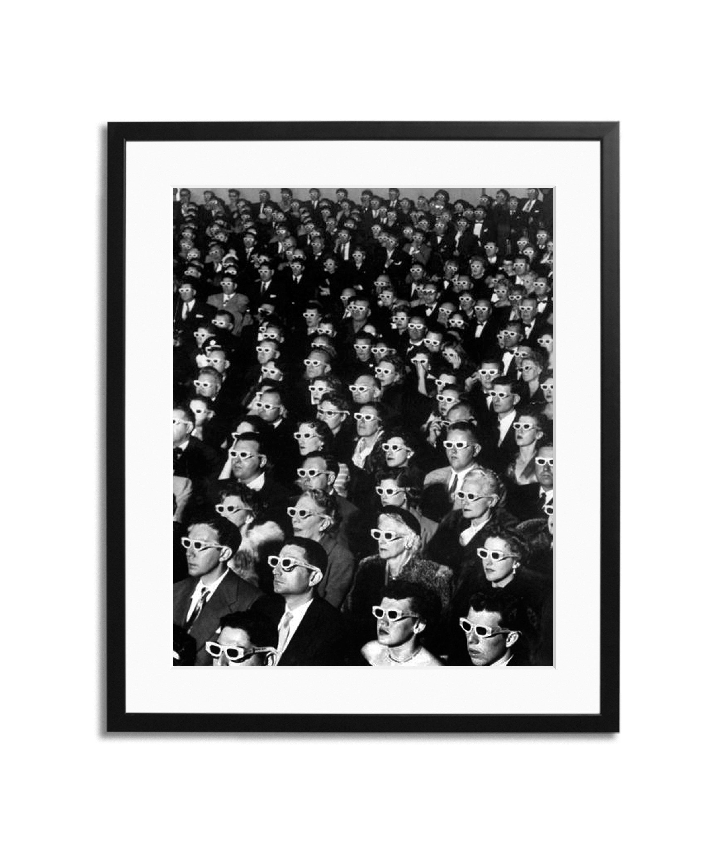 3-D Film Audience, 1952 Framed Print image 0