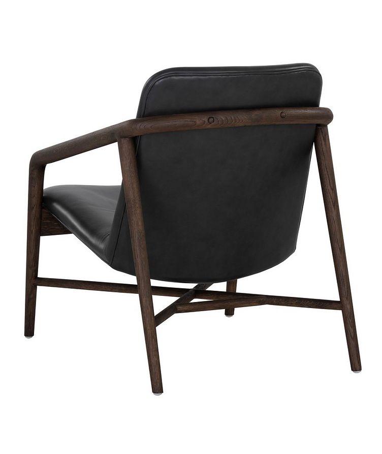 Cinelli Lounge Chair - Brentwood Charcoal Leather image 2