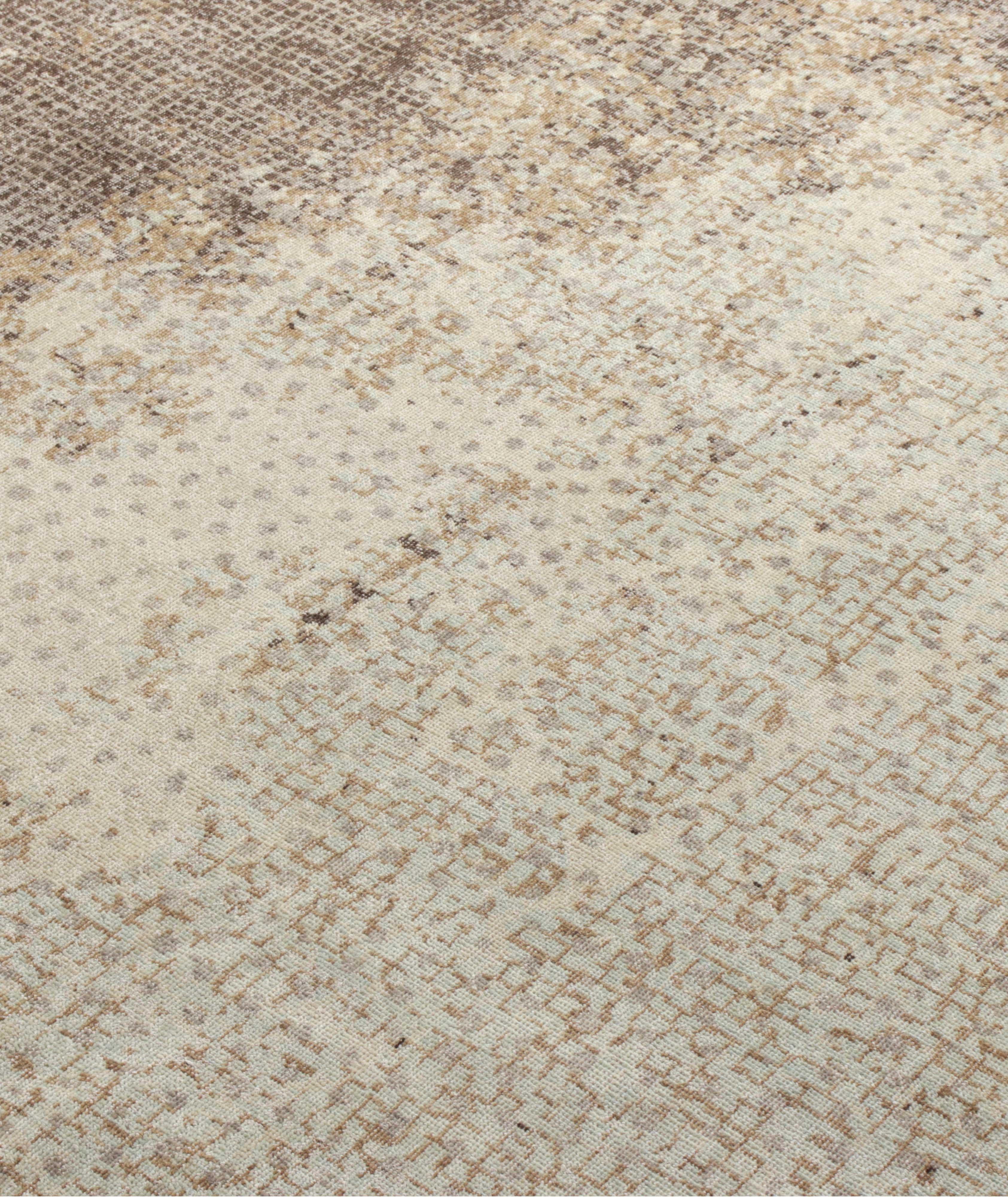 Distressed Style Modern Rug in Abstract Pattern image 3