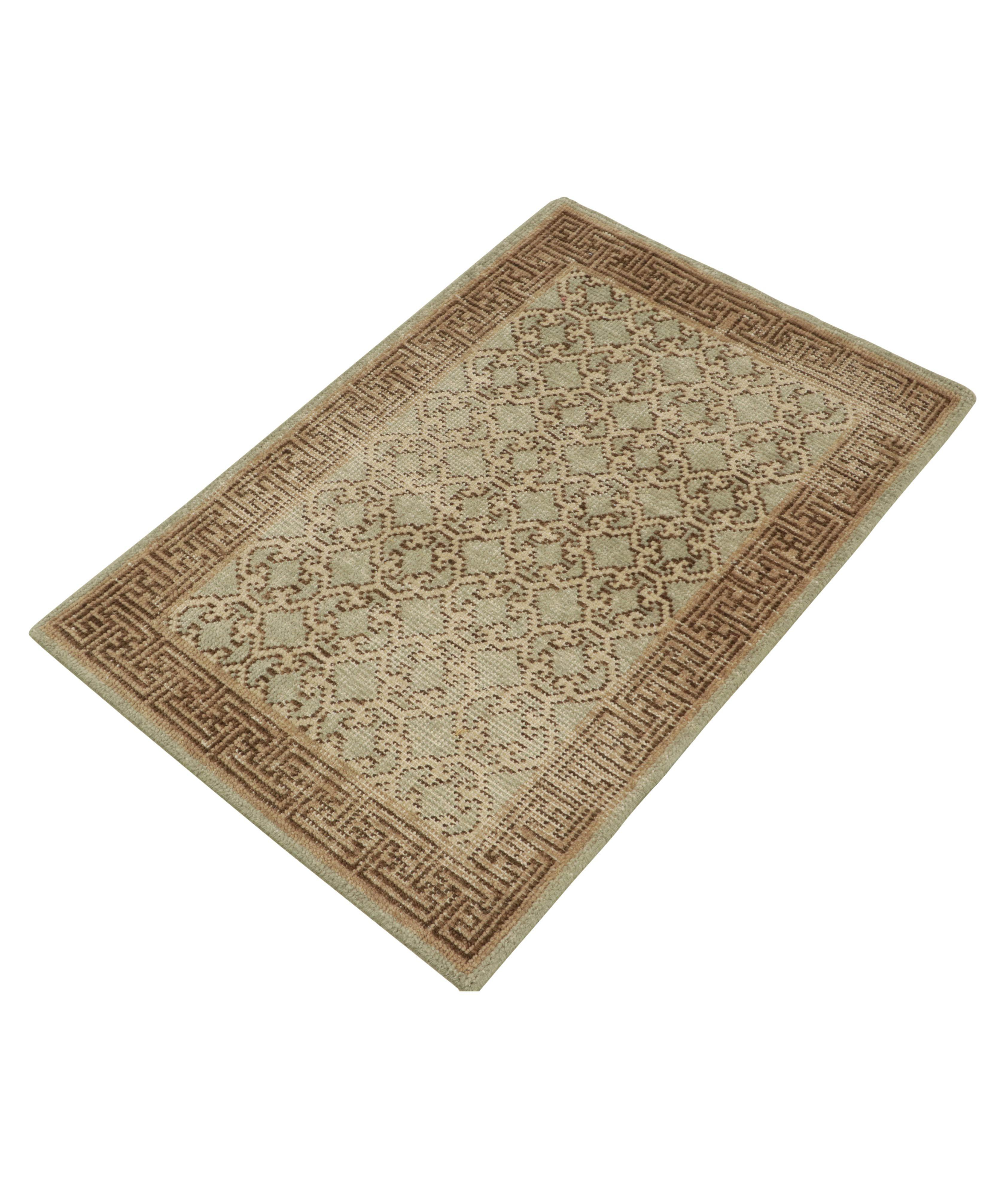 Distressed Khotan Style Scatter Rug image 1