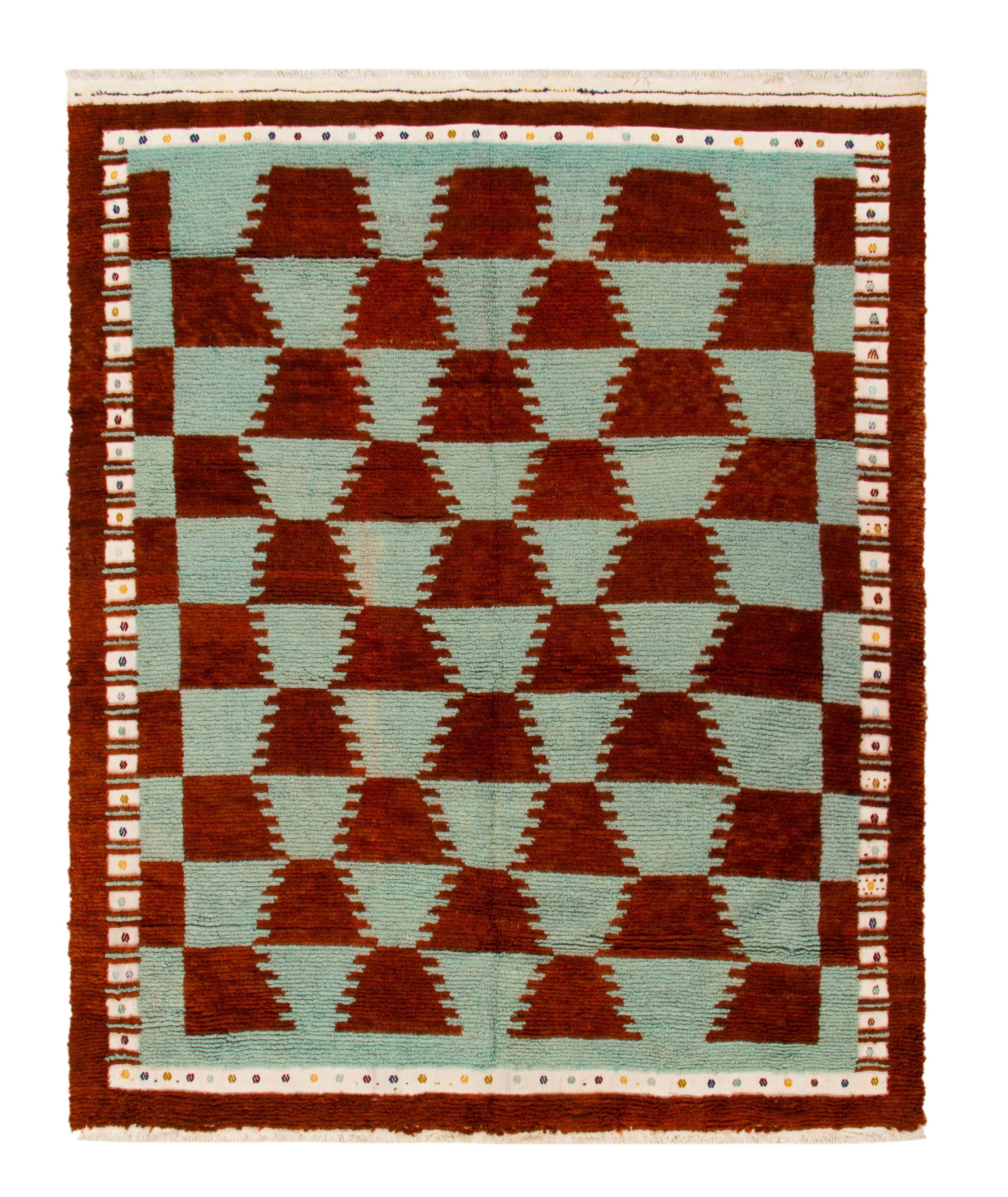 Vintage Tulu Geometric Pattern Shag Rug image 0