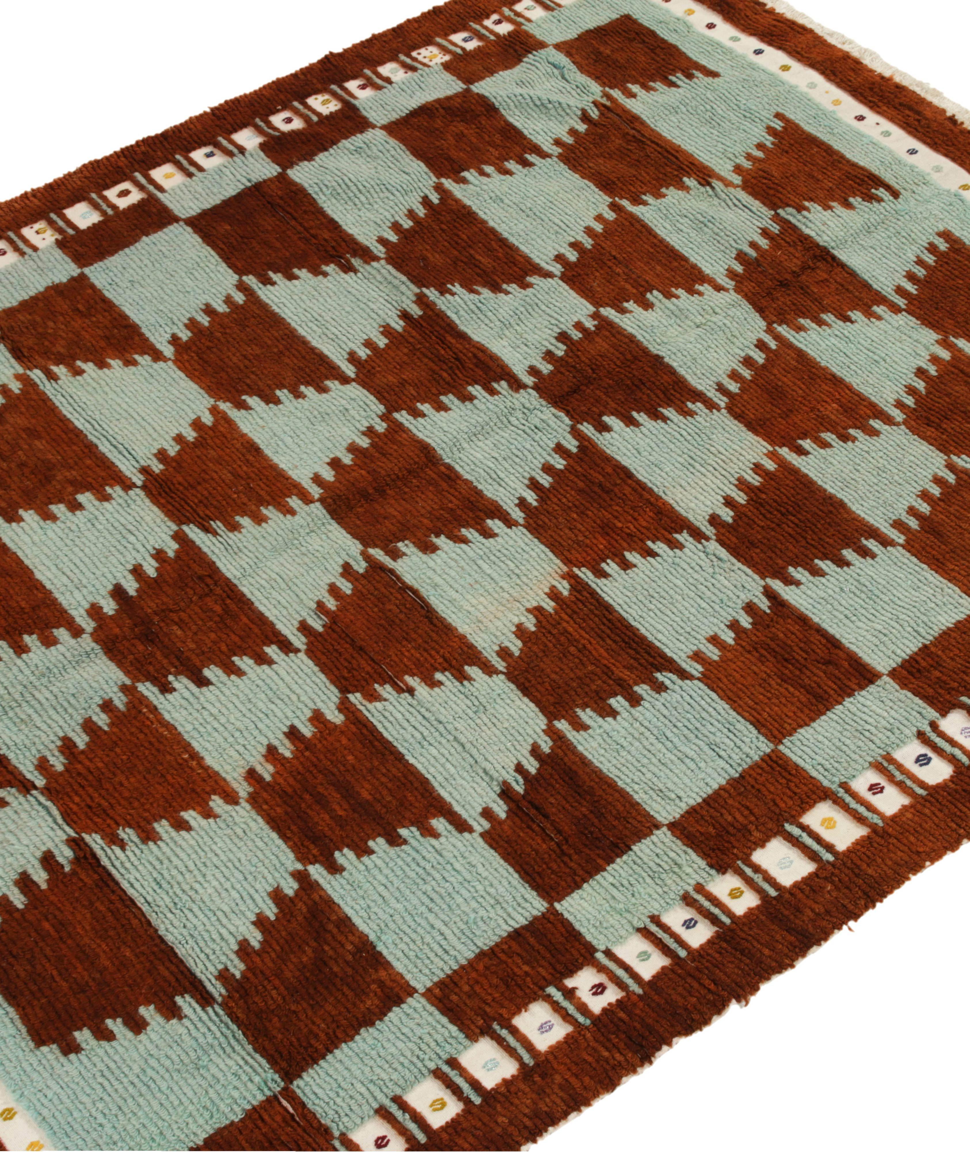 Vintage Tulu Geometric Pattern Shag Rug image 1