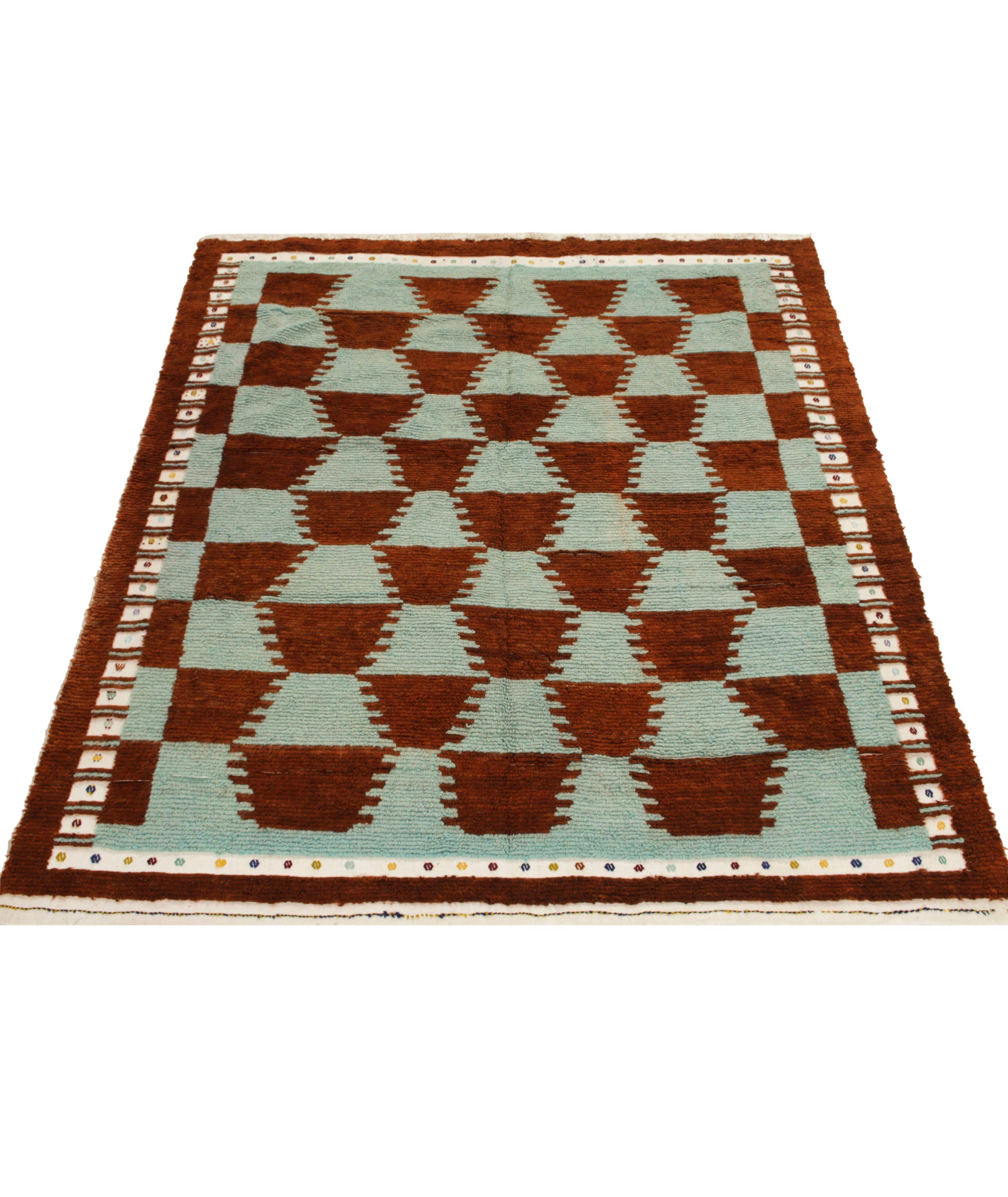 Vintage Tulu Geometric Pattern Shag Rug image 2