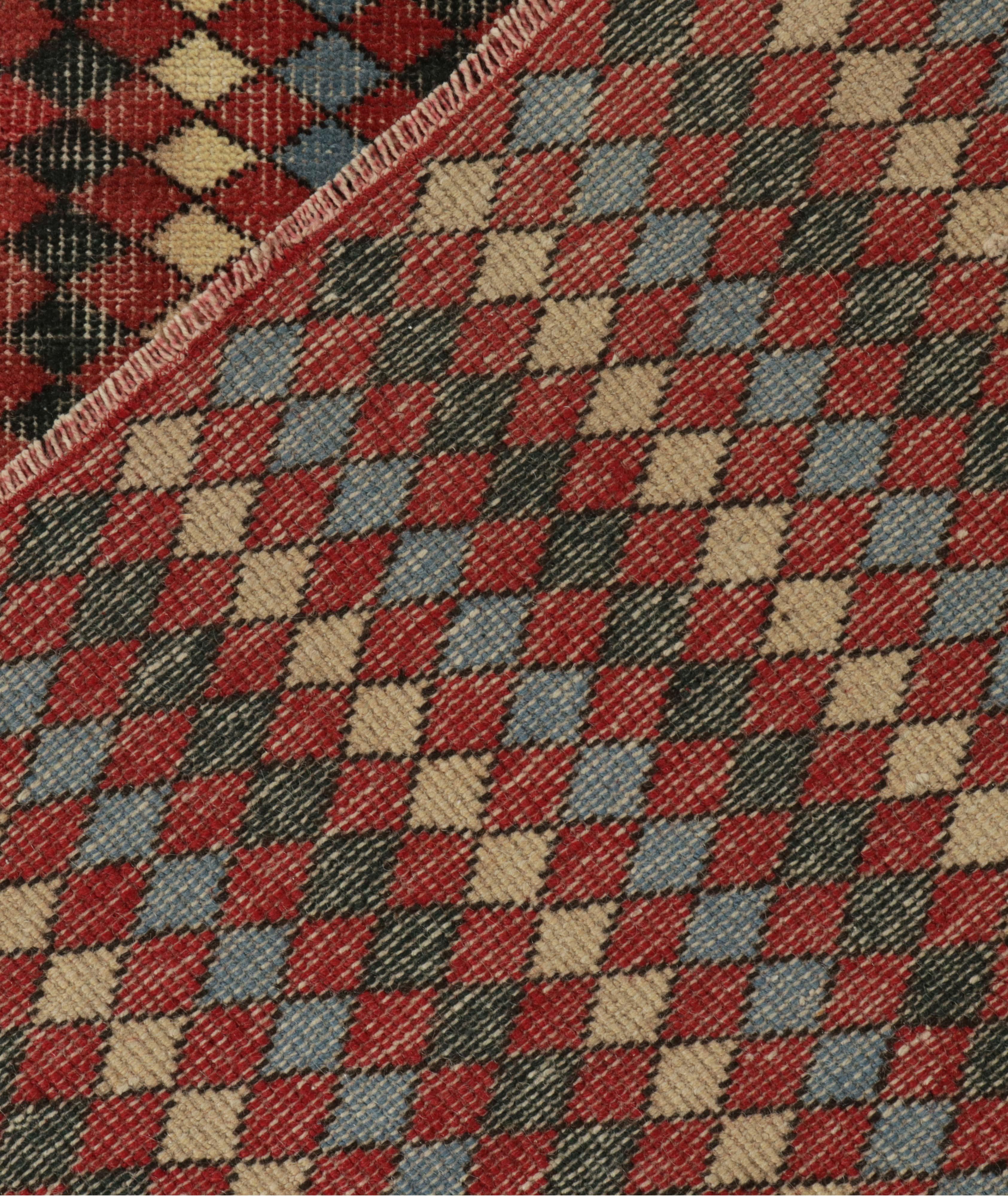 Vintage Zeki Muren Geometric Pattern Rug image 4