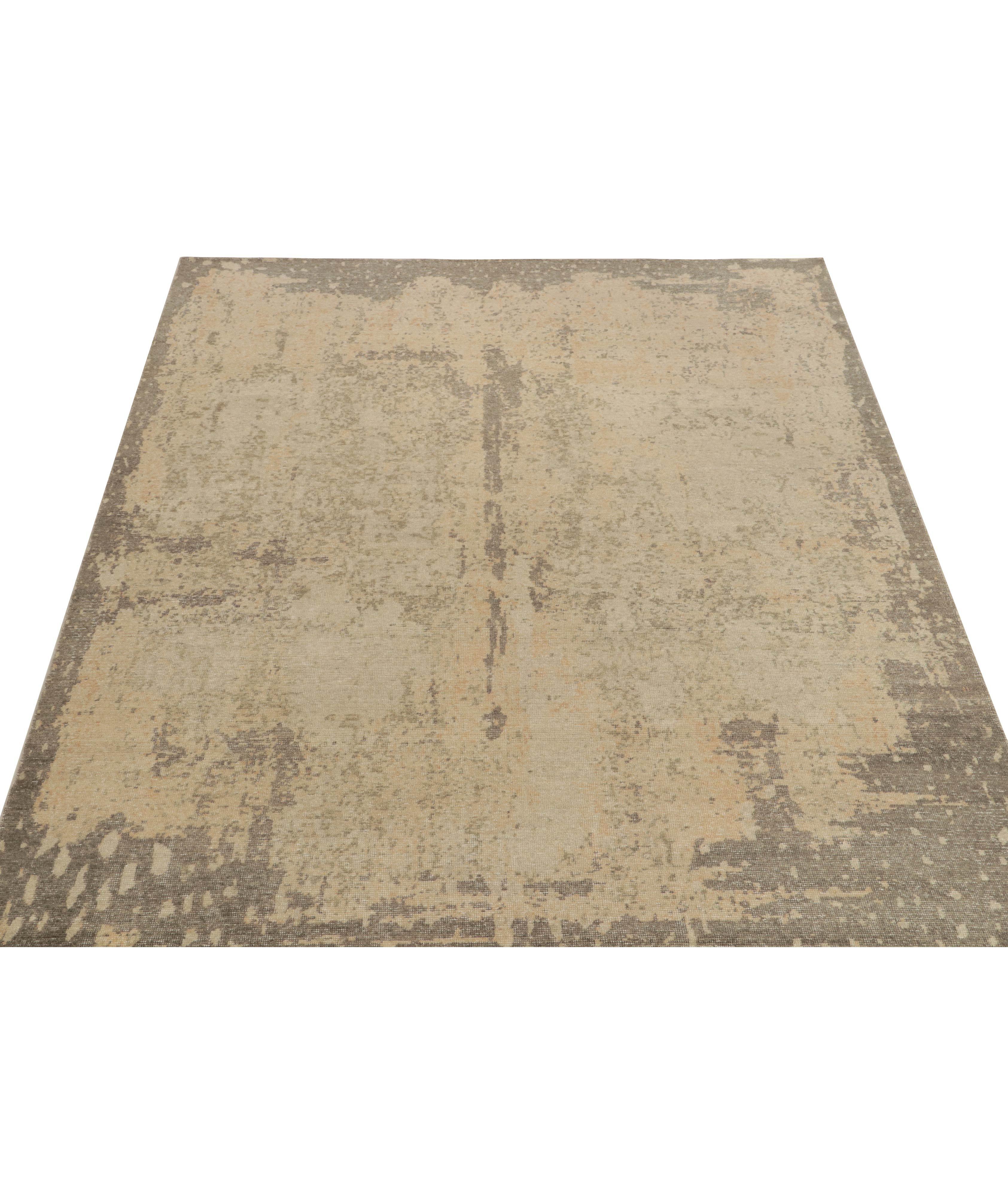 Tapis d’aspect usé à motif abstrait image 2