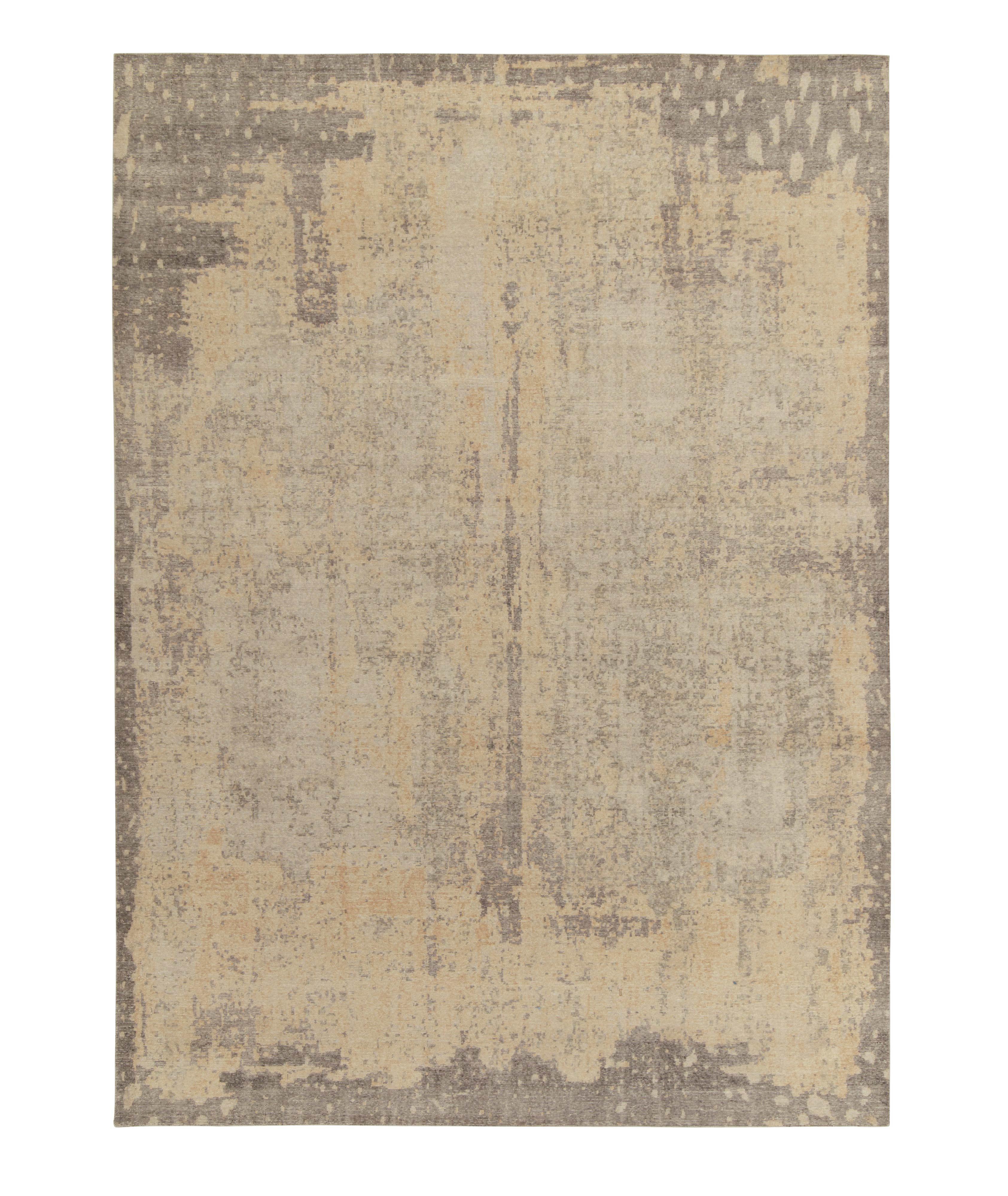 Distressed Style Modern Abstract Pattern Rug image 0
