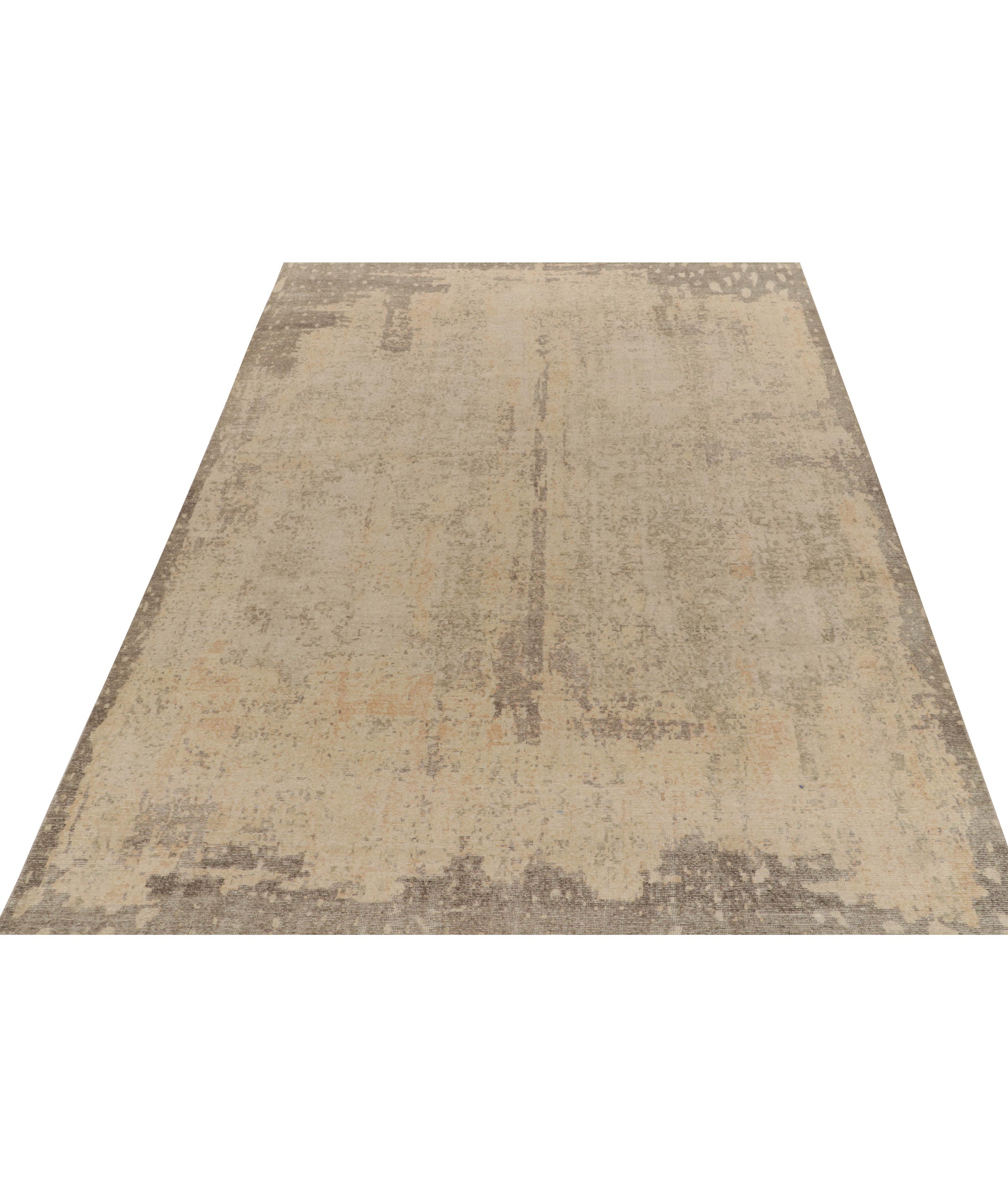 Distressed Style Modern Abstract Pattern Rug image 1