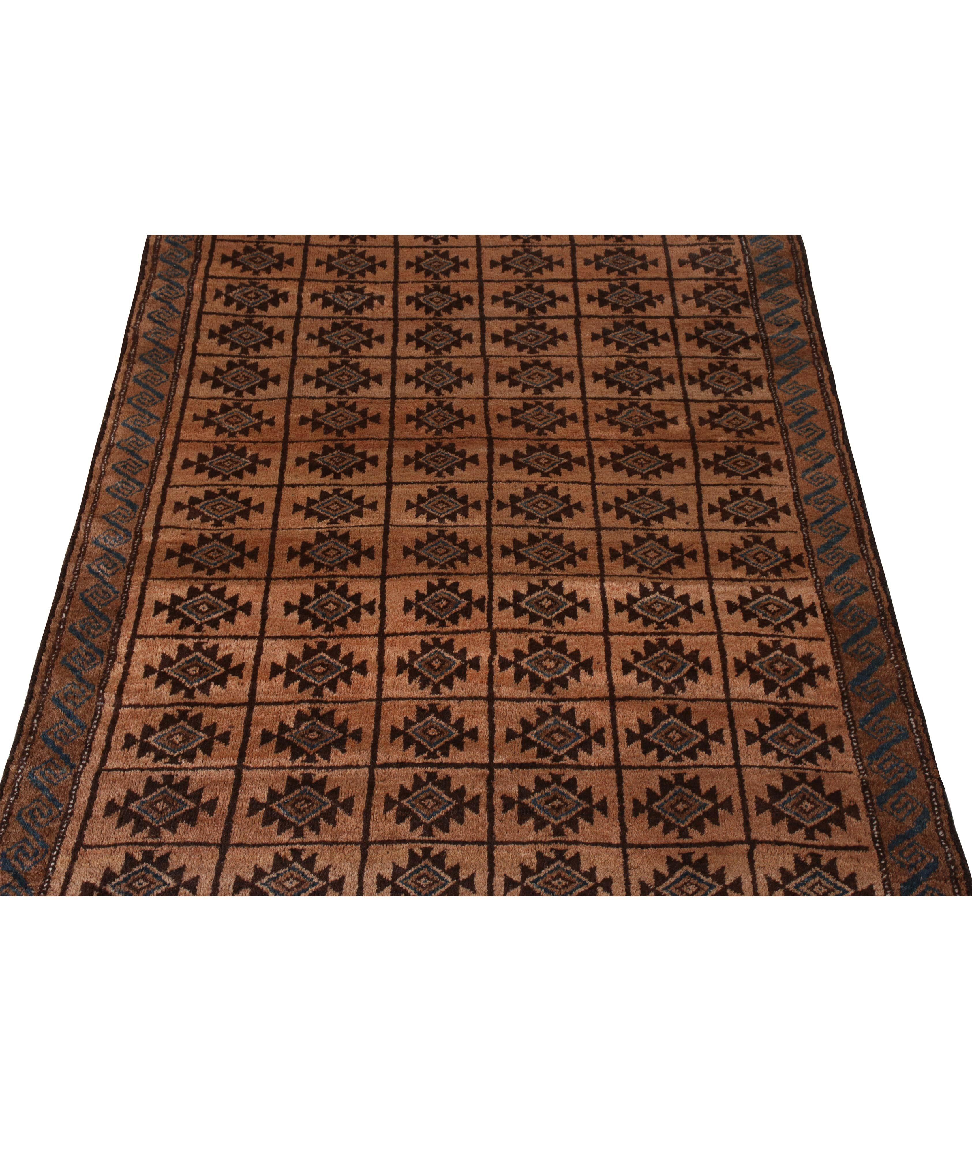 Tapis de style baloutche tissé à la main à motif géométrique image 3