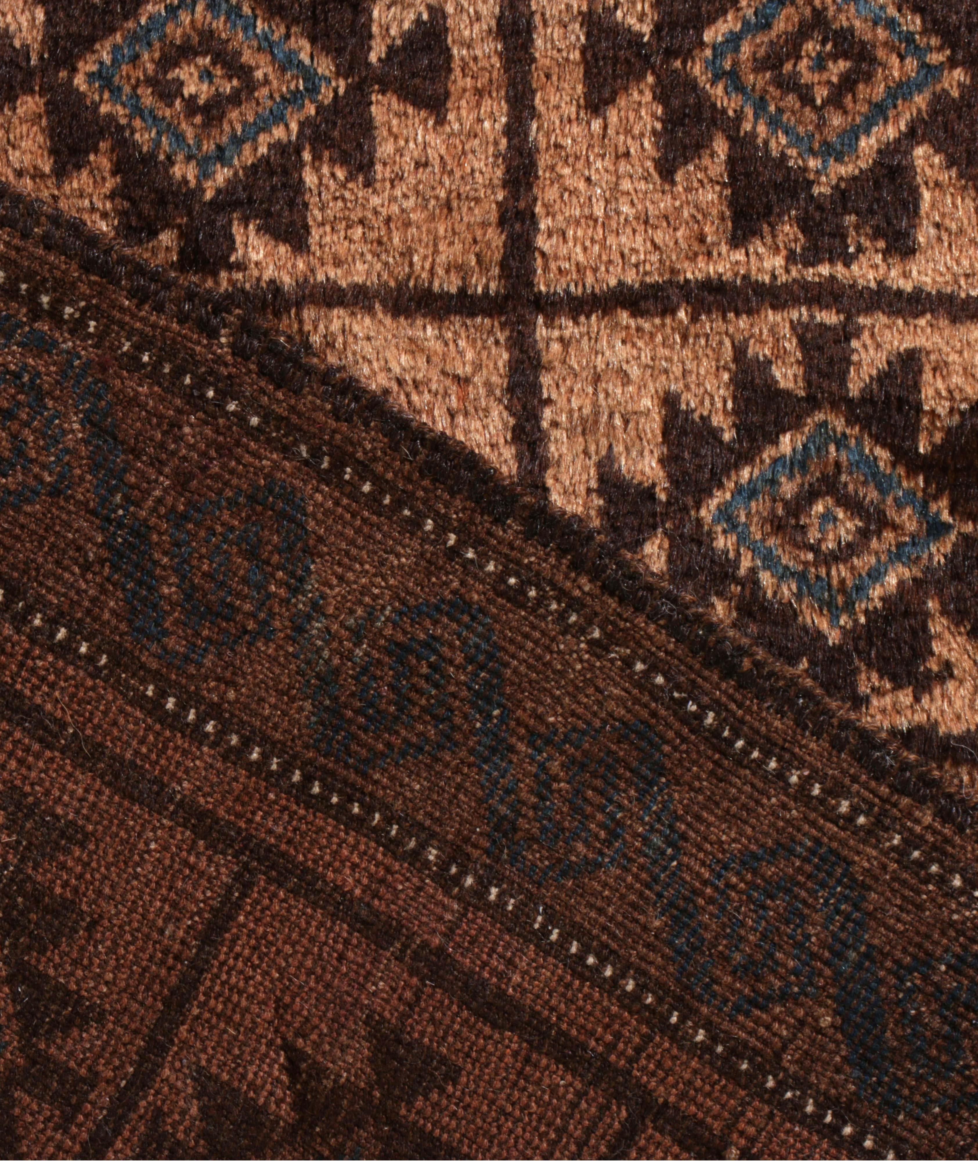 Tapis de style baloutche tissé à la main à motif géométrique image 4