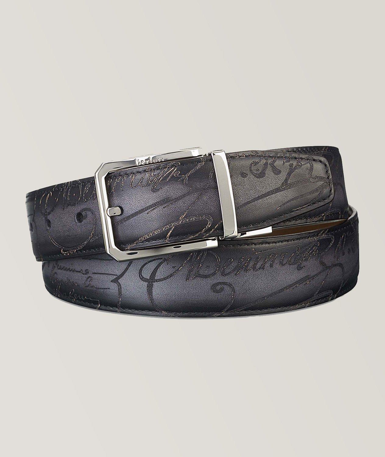 Classic Scritto Leather Belt image 0