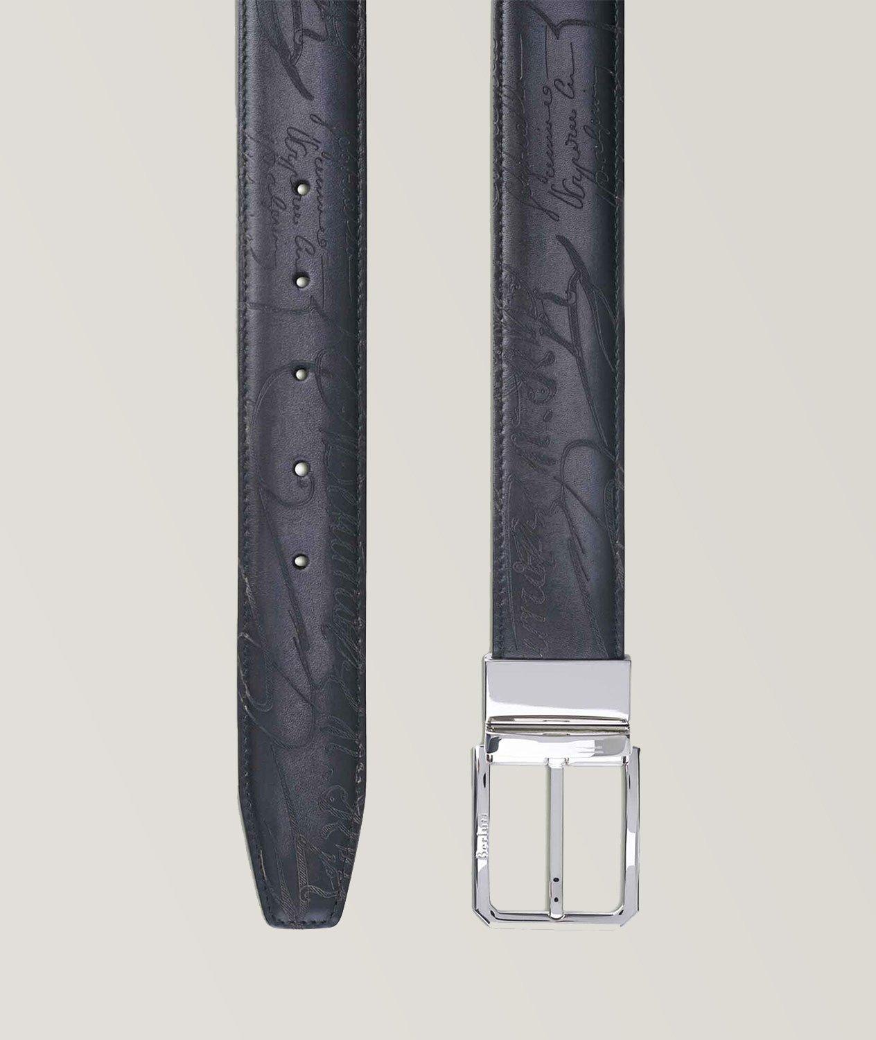 Classic Scritto Leather Belt image 1