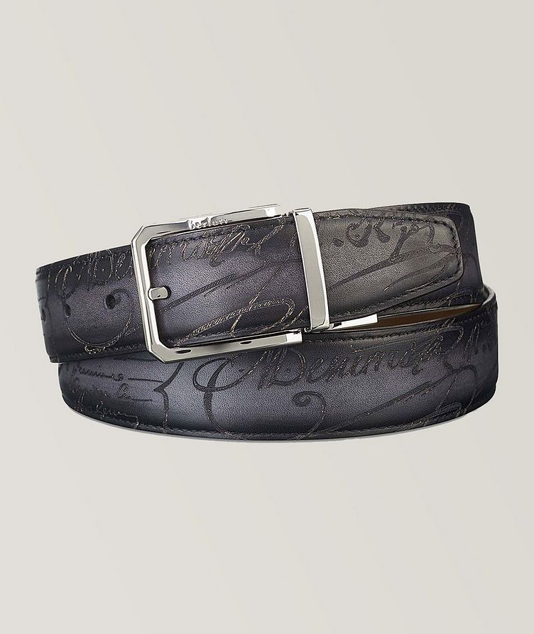 Classic Scritto Leather Belt image 0