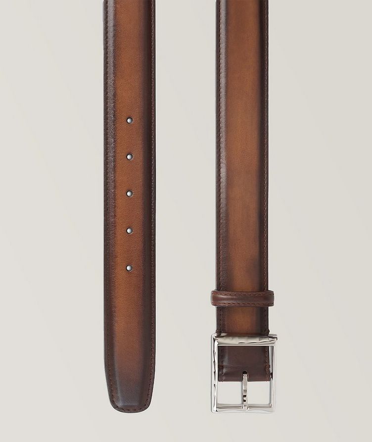 Classic Patinated Leather Belt image 1