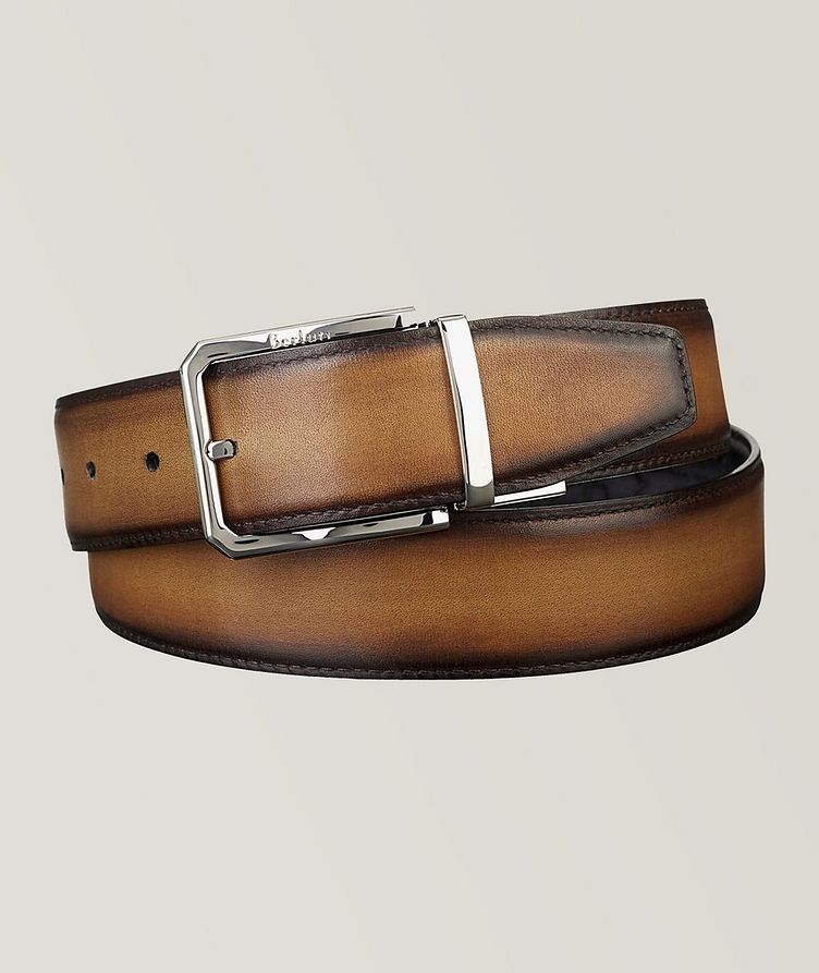 Versatile Scritto Leather 35 mm Reversible Belt image 1