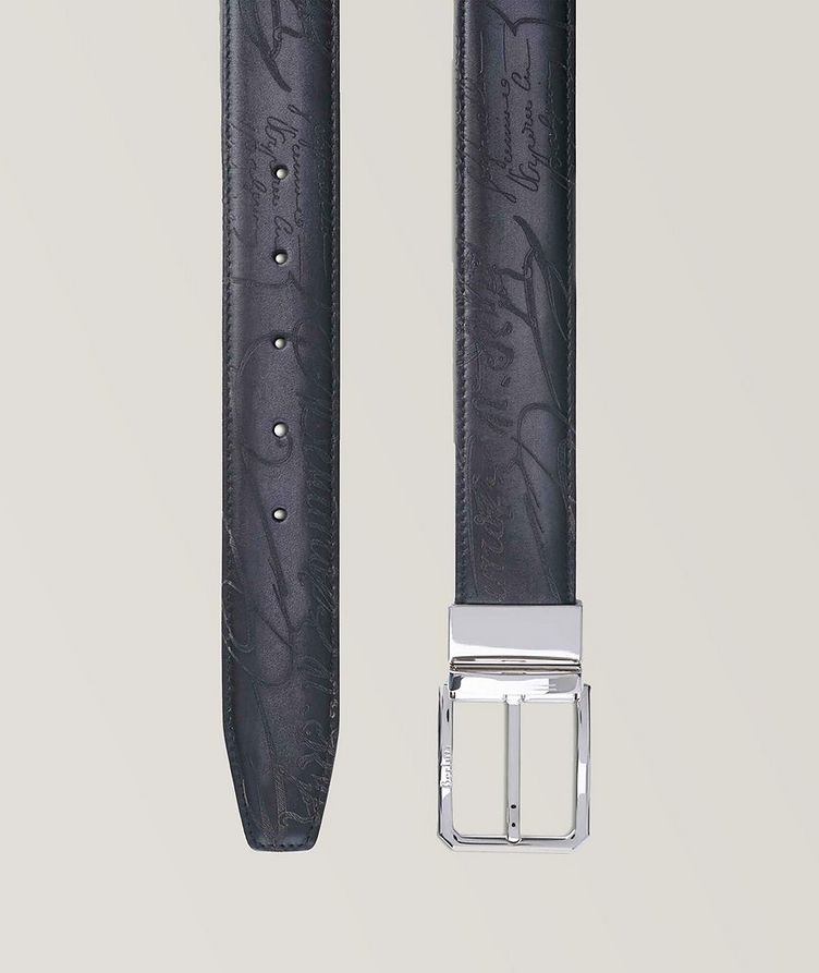 Versatile Scritto Leather 35 mm Reversible Belt image 2
