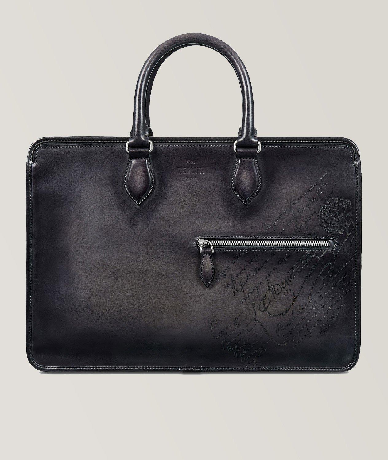 Un Jour Leather Scritto Briefcase image 0