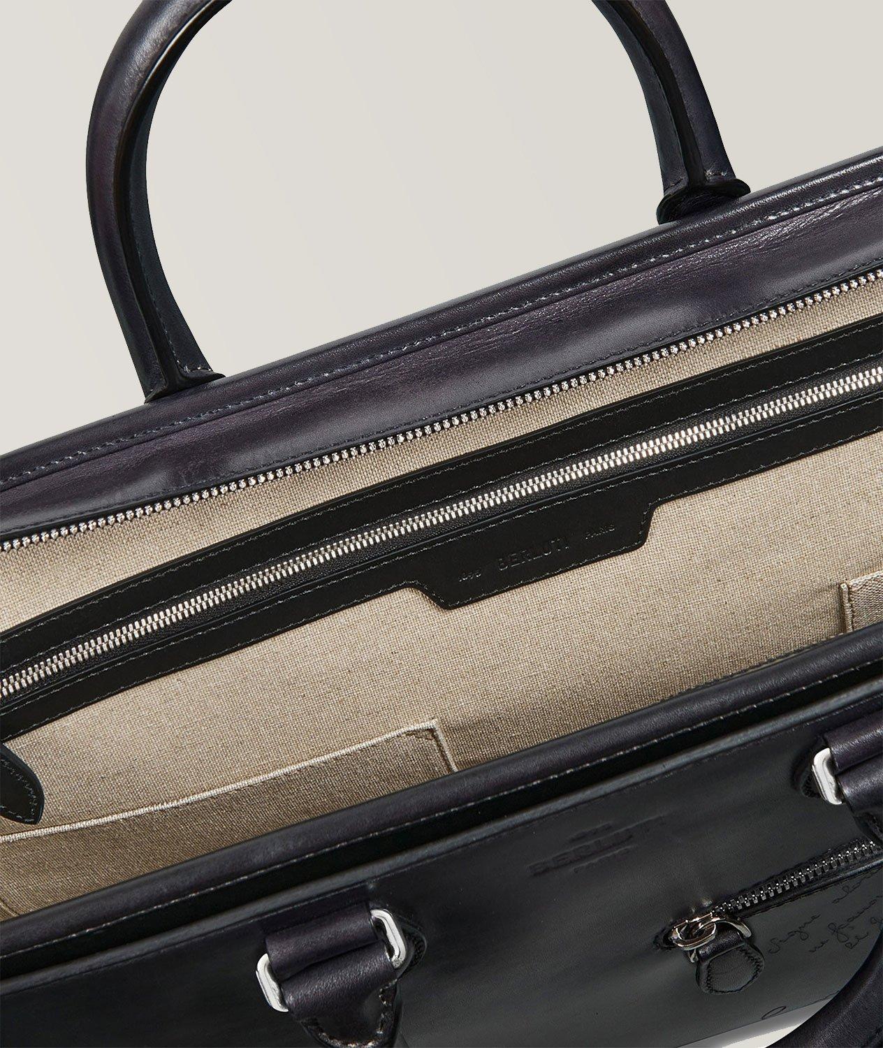 Un Jour Leather Scritto Briefcase image 4