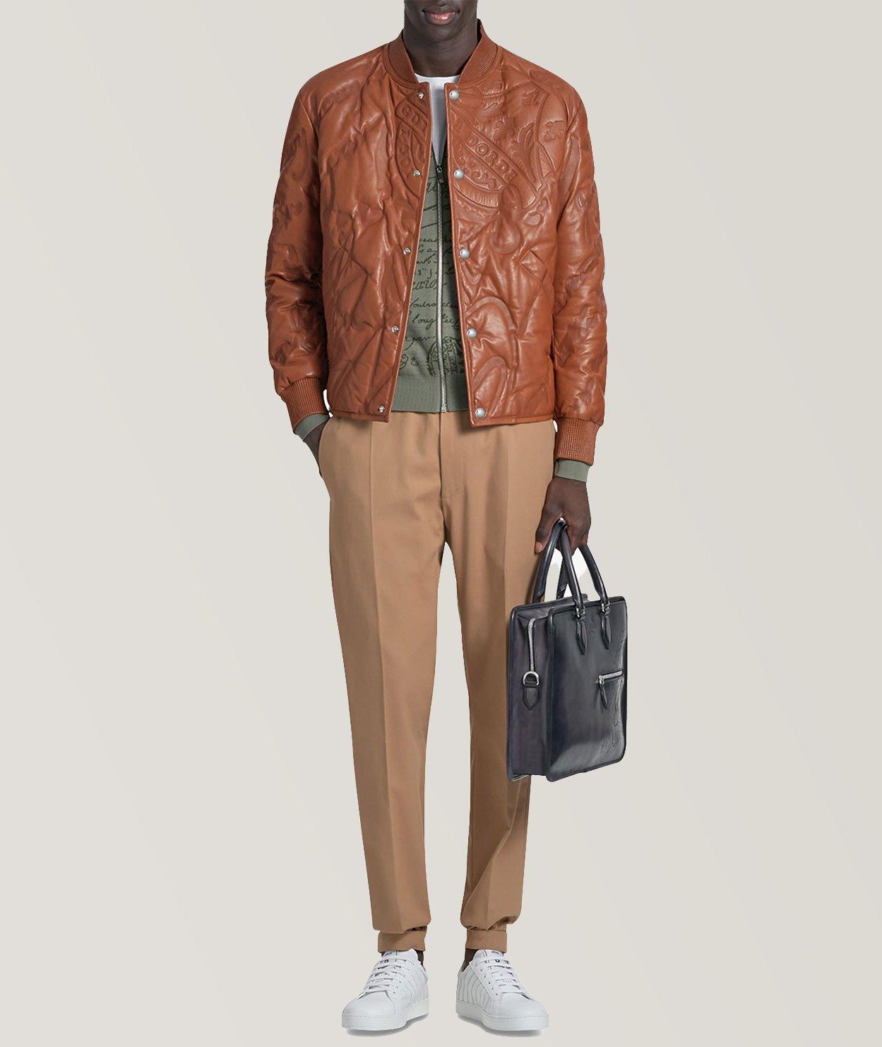 Un Jour Leather Scritto Briefcase image 5