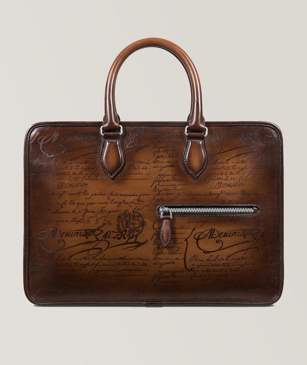 Un Jour Mini Scritto Leather Briefcase image 0