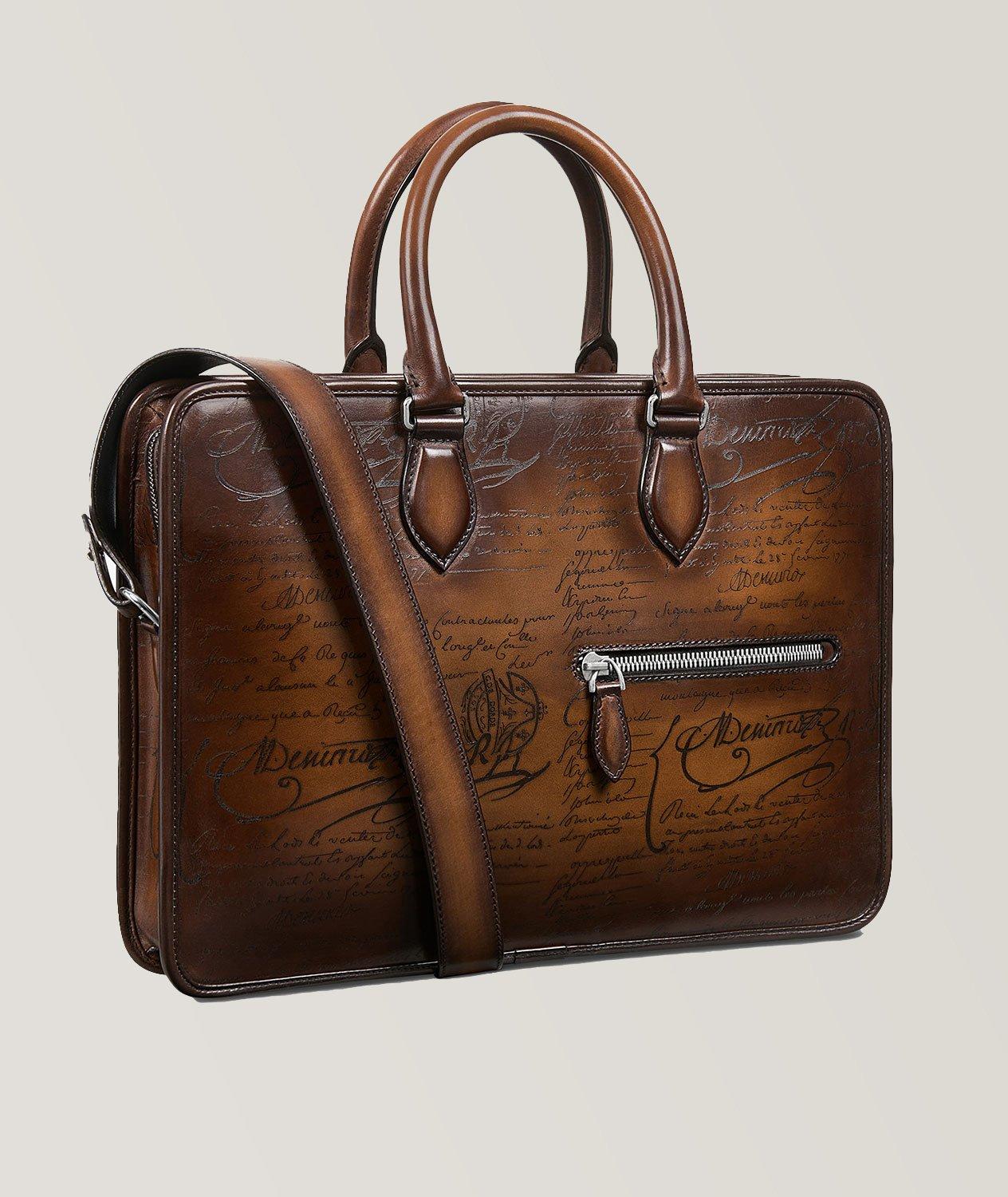 Un Jour Mini Scritto Leather Briefcase image 1