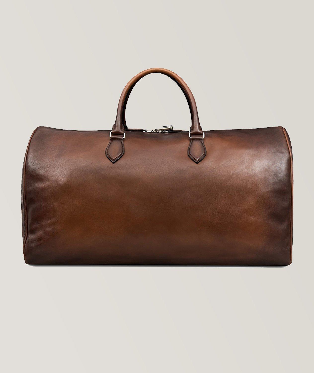 Leather travel bag deals