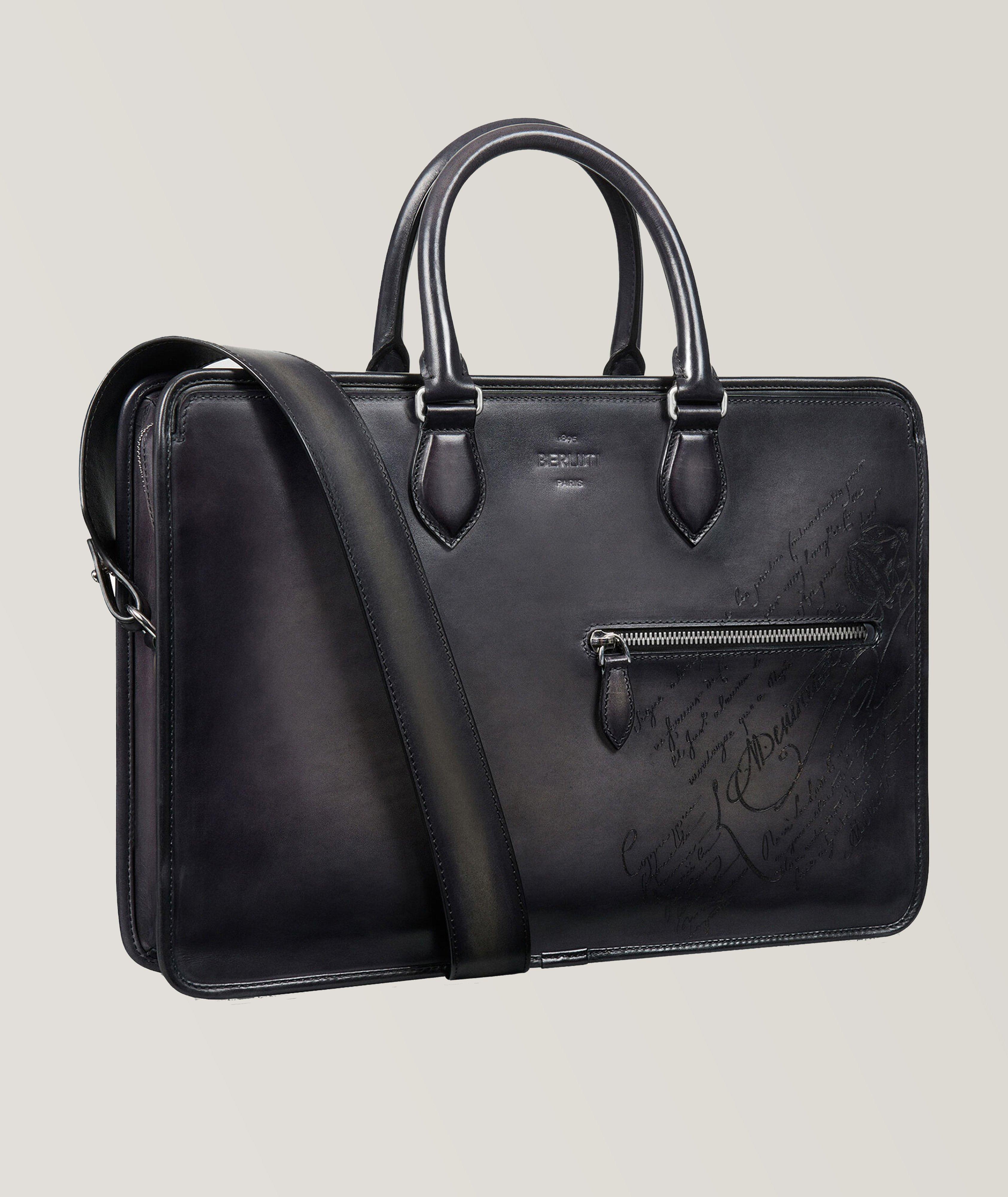 Un Jour Leather Scritto Briefcase image 1