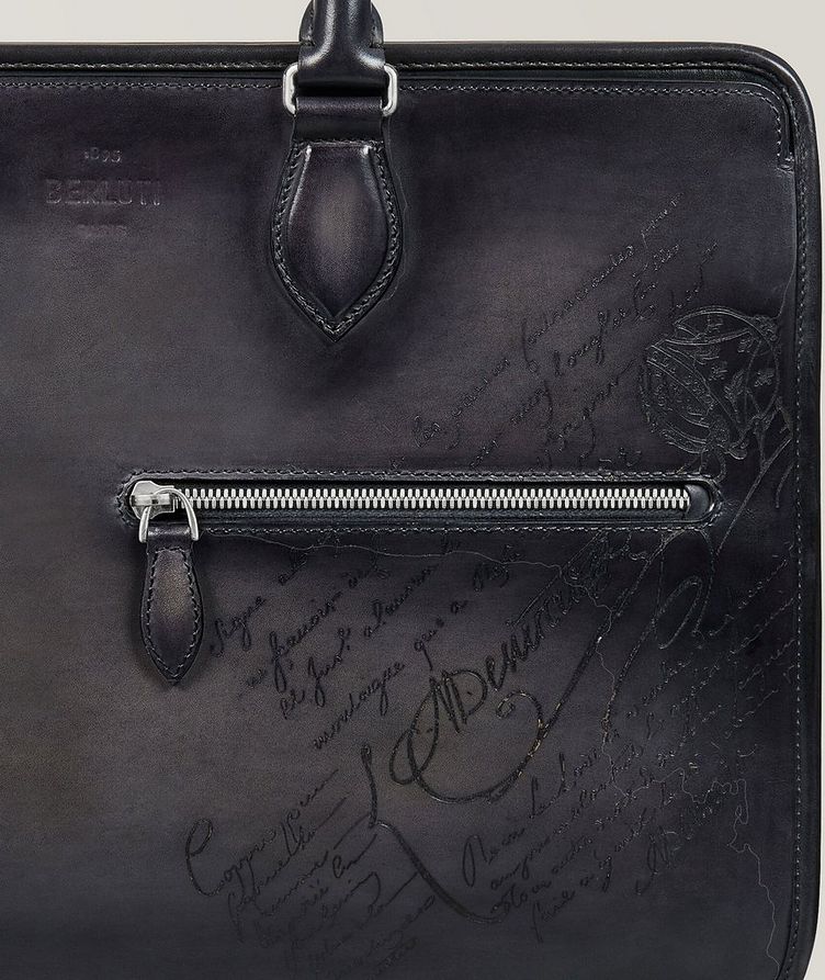 Un Jour Leather Scritto Briefcase image 4