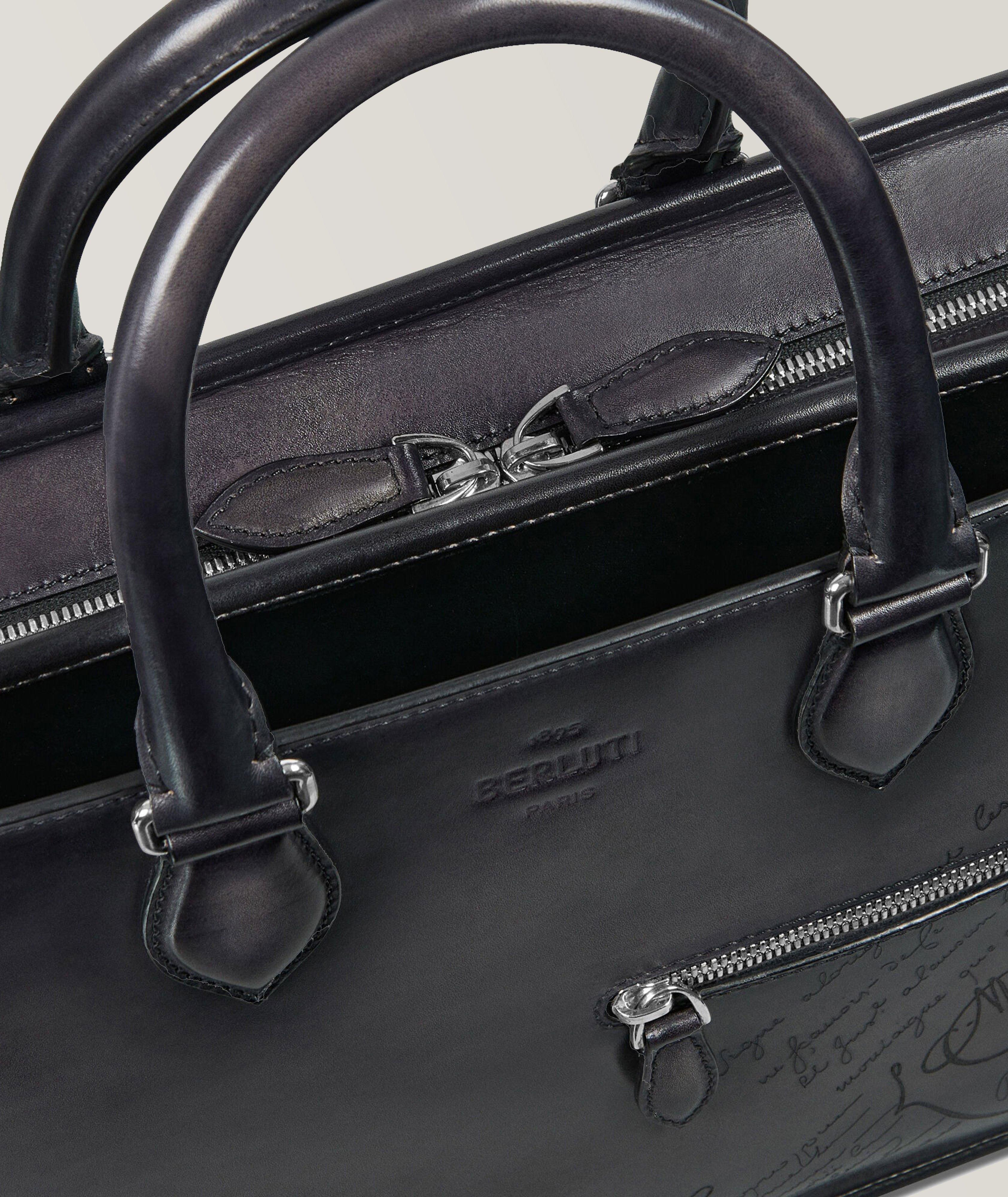 Un Jour Leather Scritto Briefcase image 5