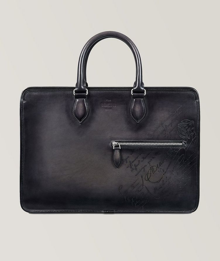 Un Jour Leather Scritto Briefcase image 0
