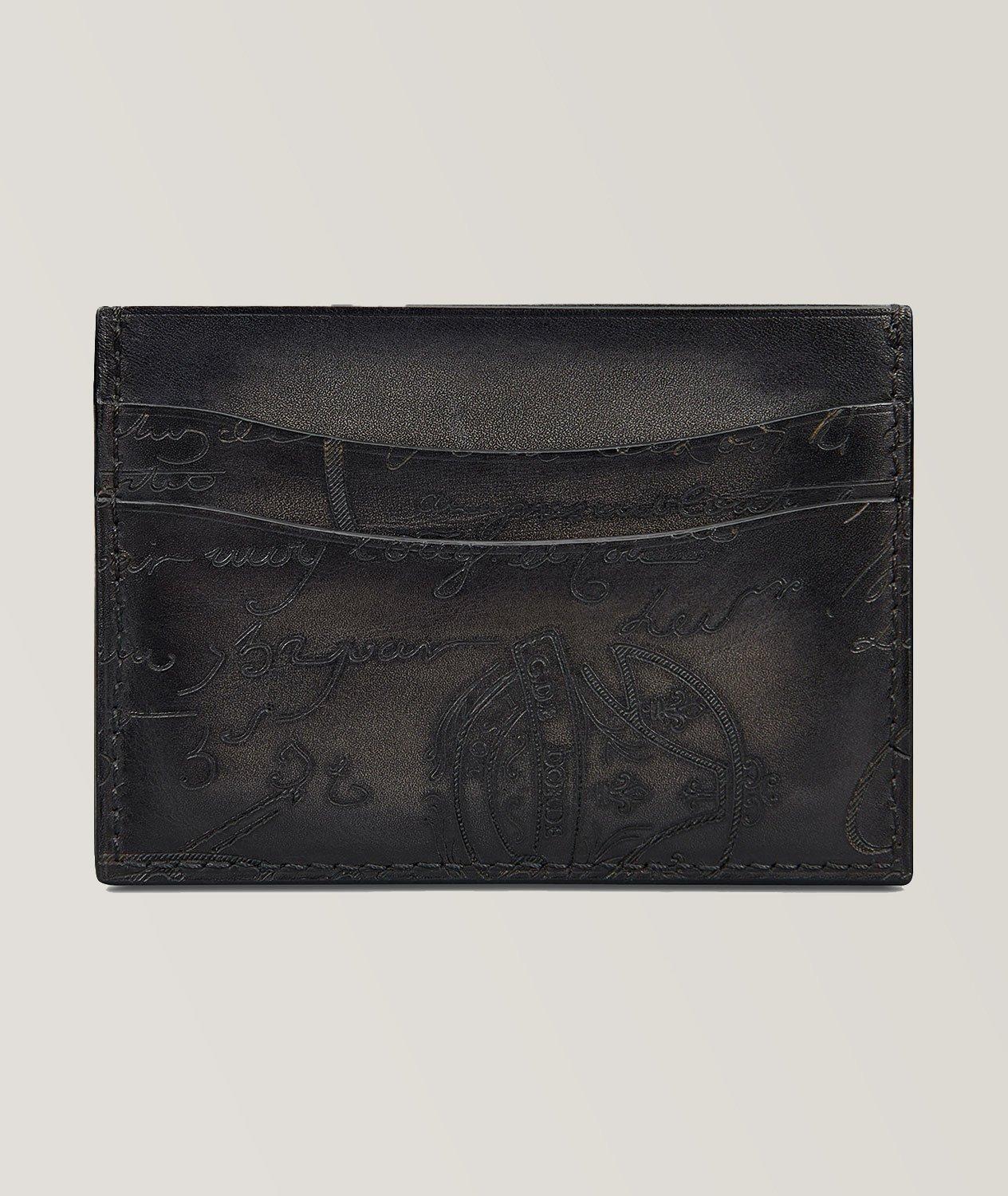 Porte-carte Bambou Scritto en cuir image 1