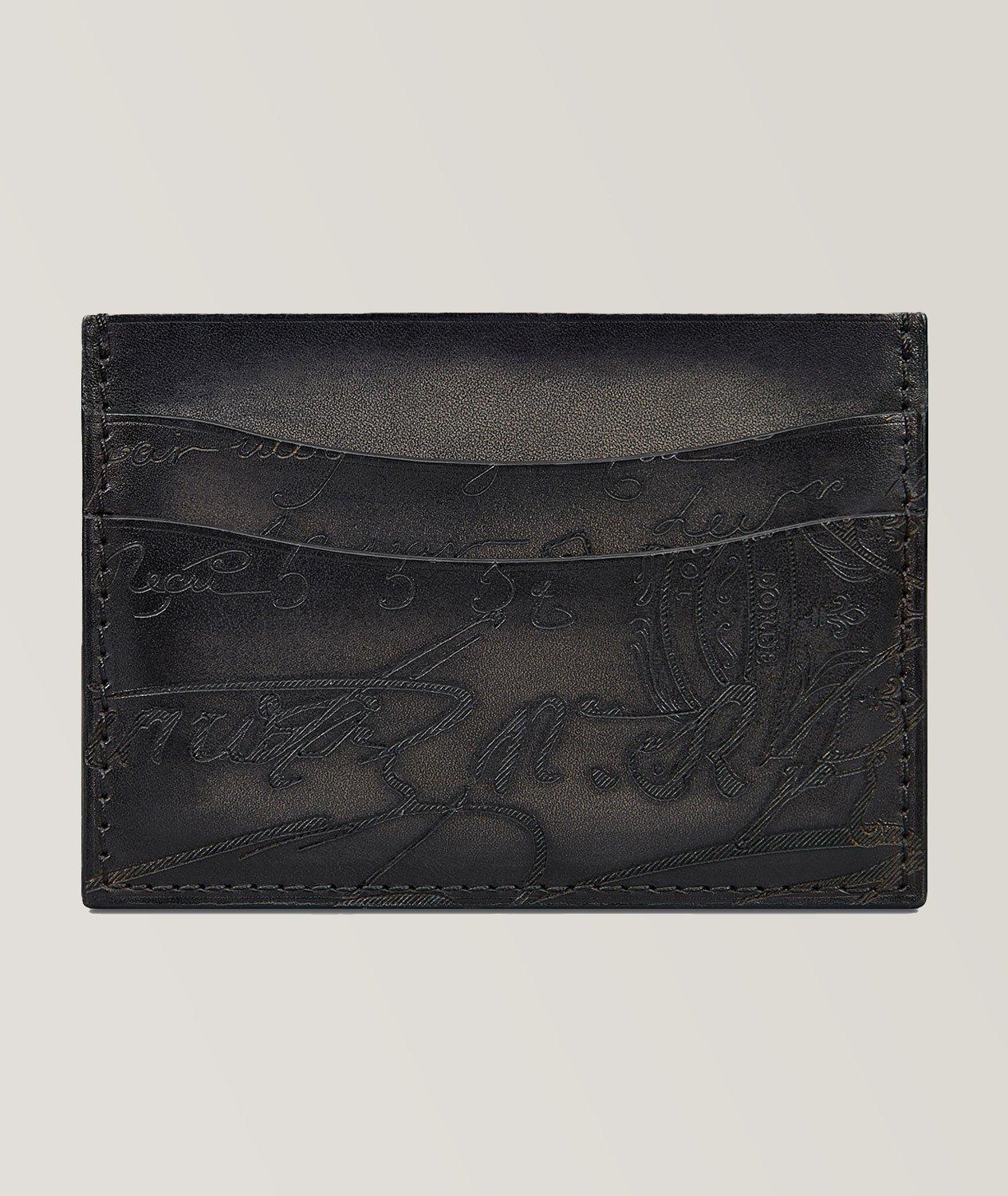 Porte-carte Bambou Scritto en cuir image 0