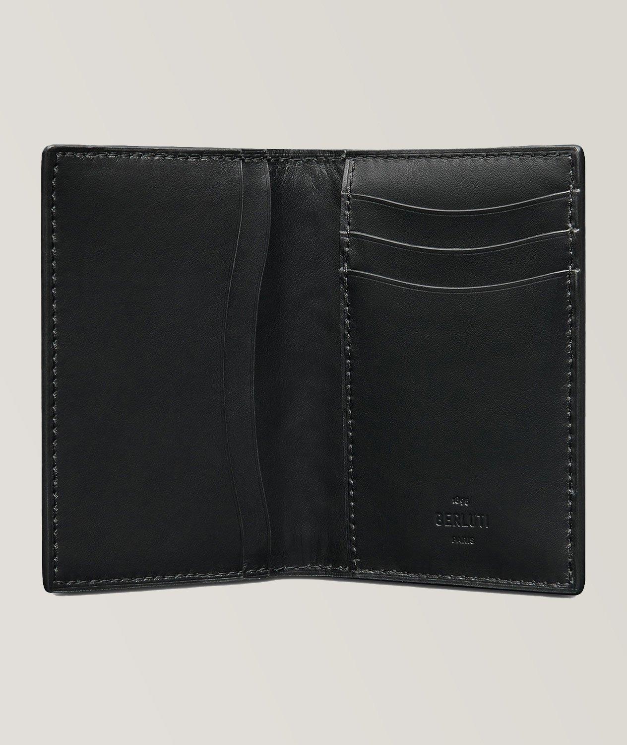 Berluti Jagua Scritto Leather Card Holder | Wallets | Harry Rosen