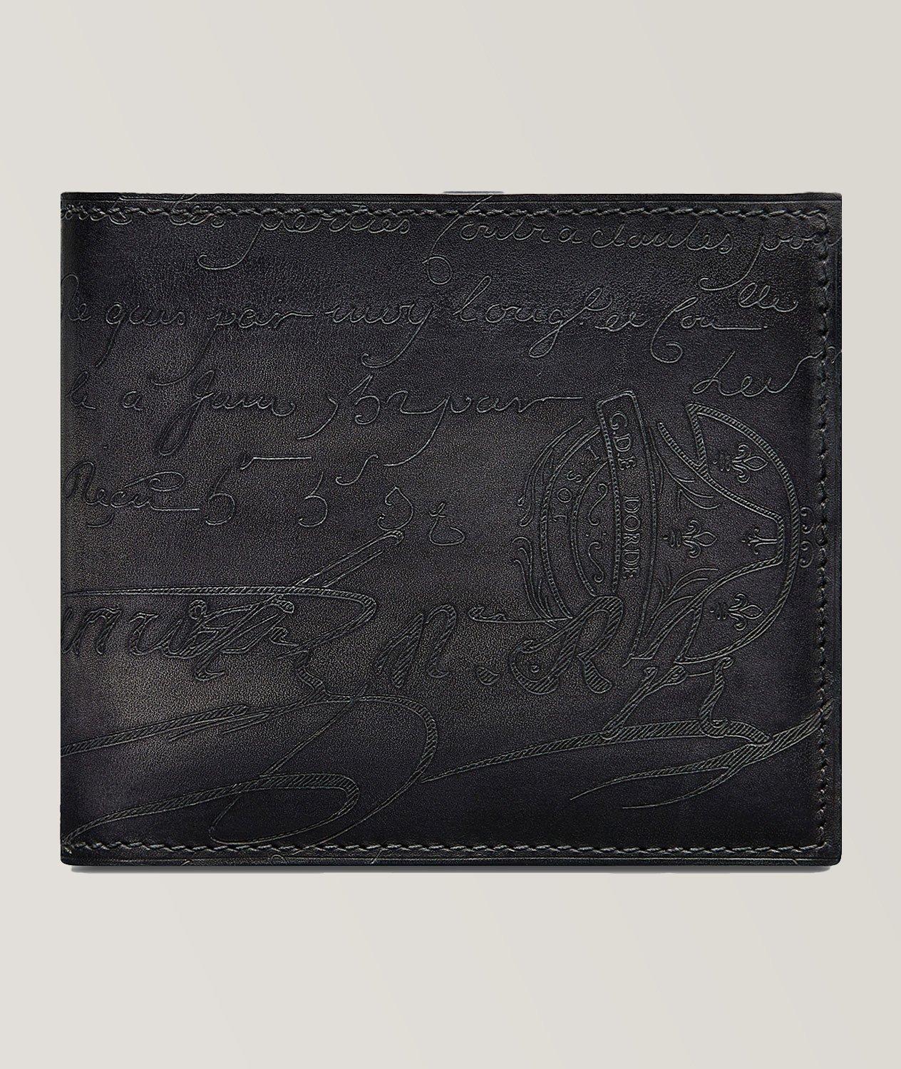 Portefeuille Makore en cuir à motif Scritto image 0