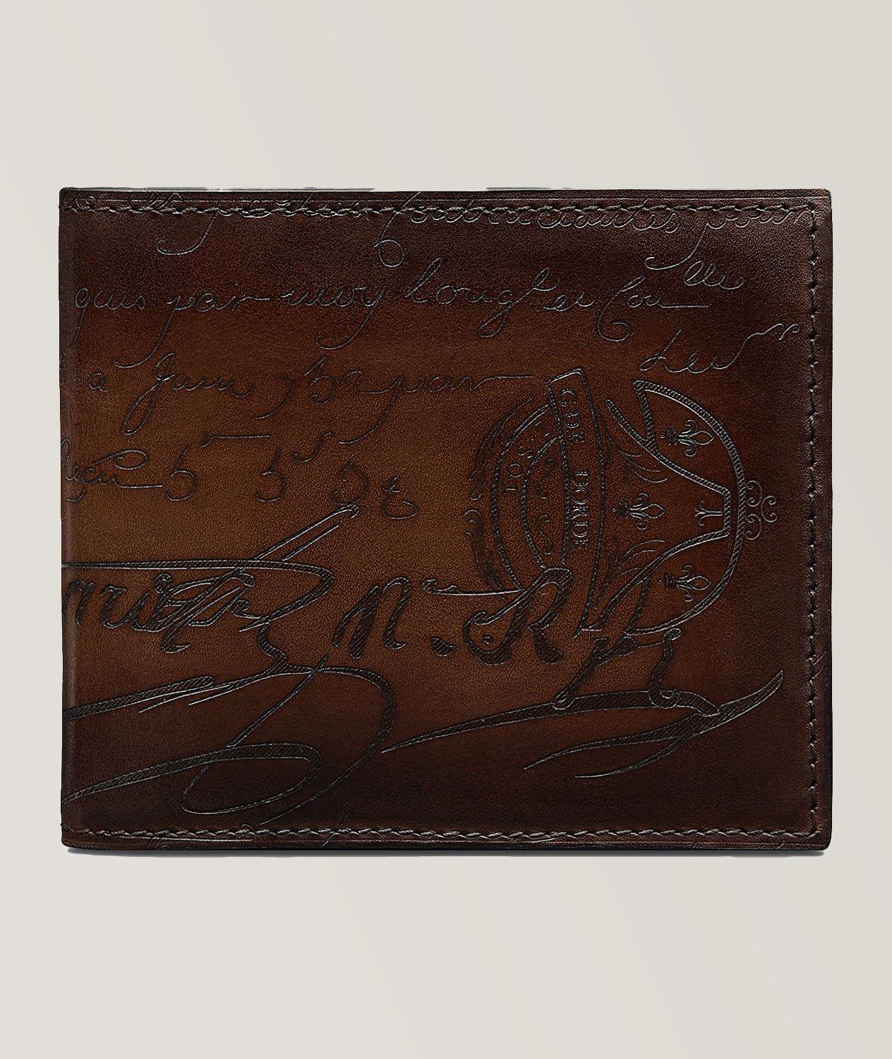 Makore Scritto Leather Wallet image 0