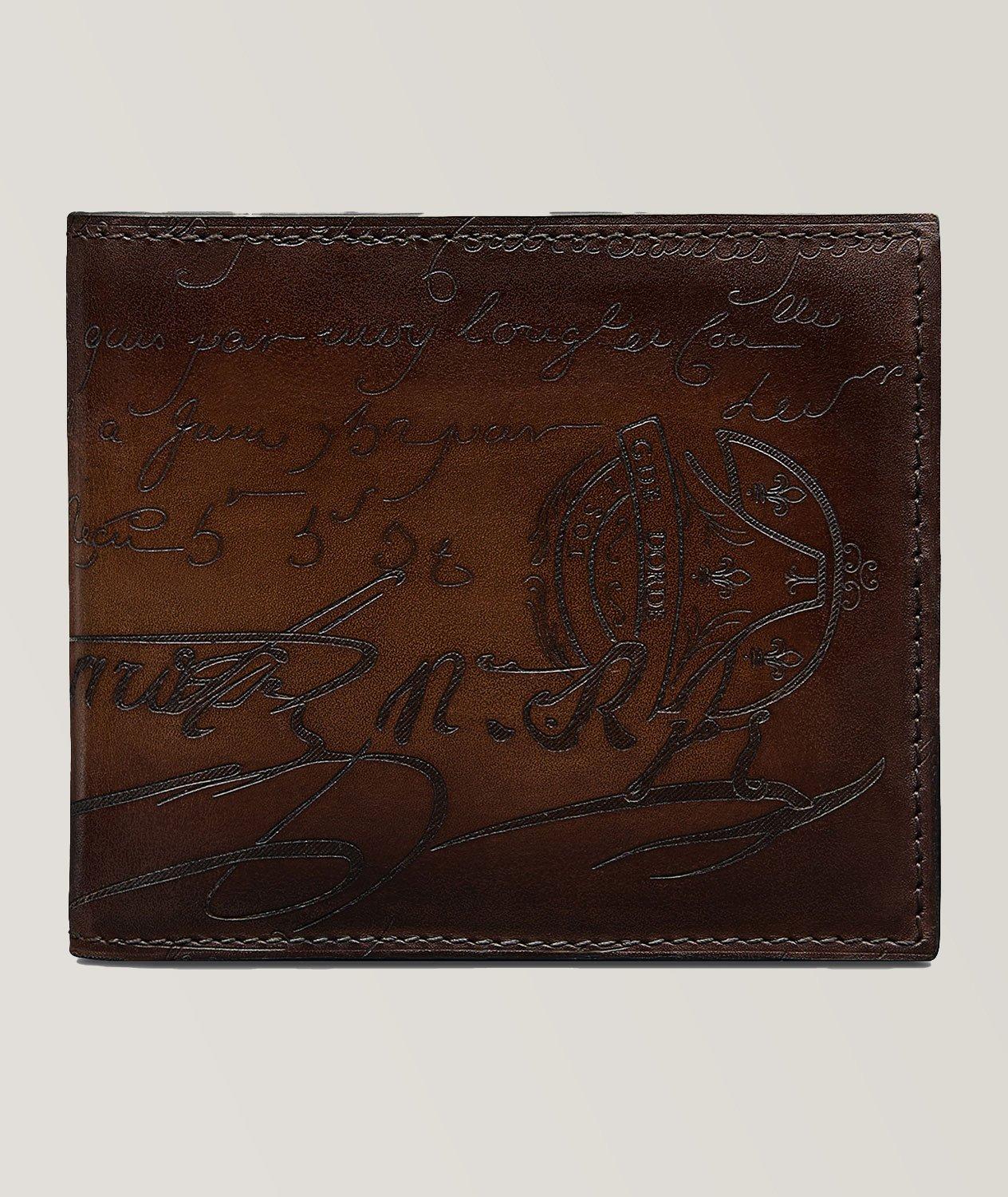 Berluti Makore Scritto Leather Wallet | Wallets | Harry Rosen