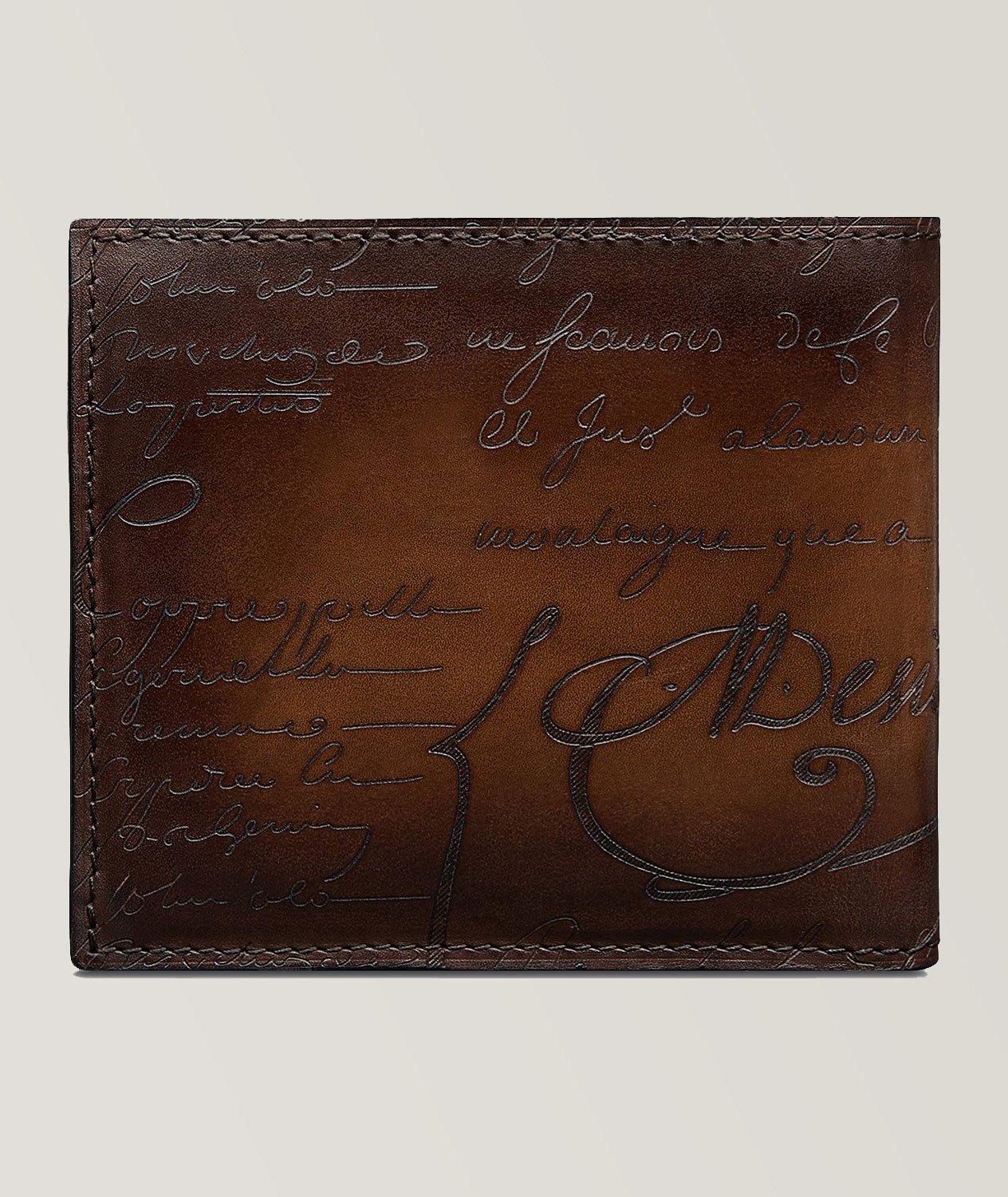 Portefeuille Makore en cuir à motif Scritto image 1