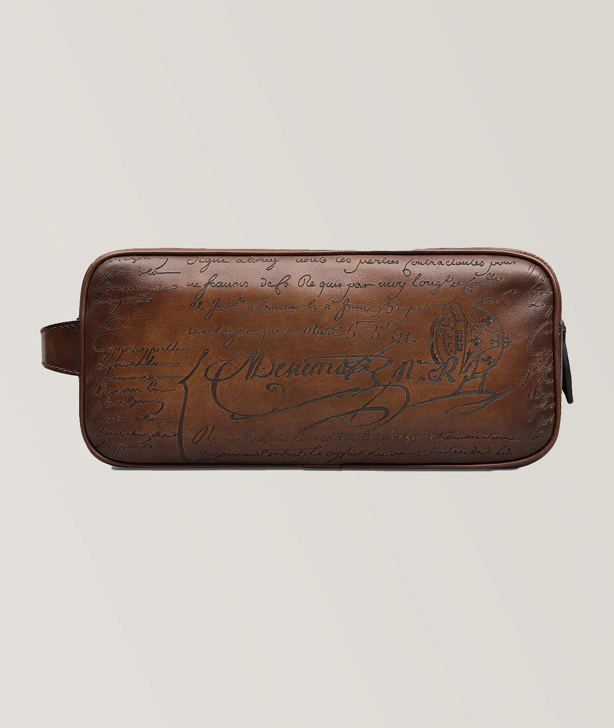 Formula Scritto Leather Toiletry Bag image 0