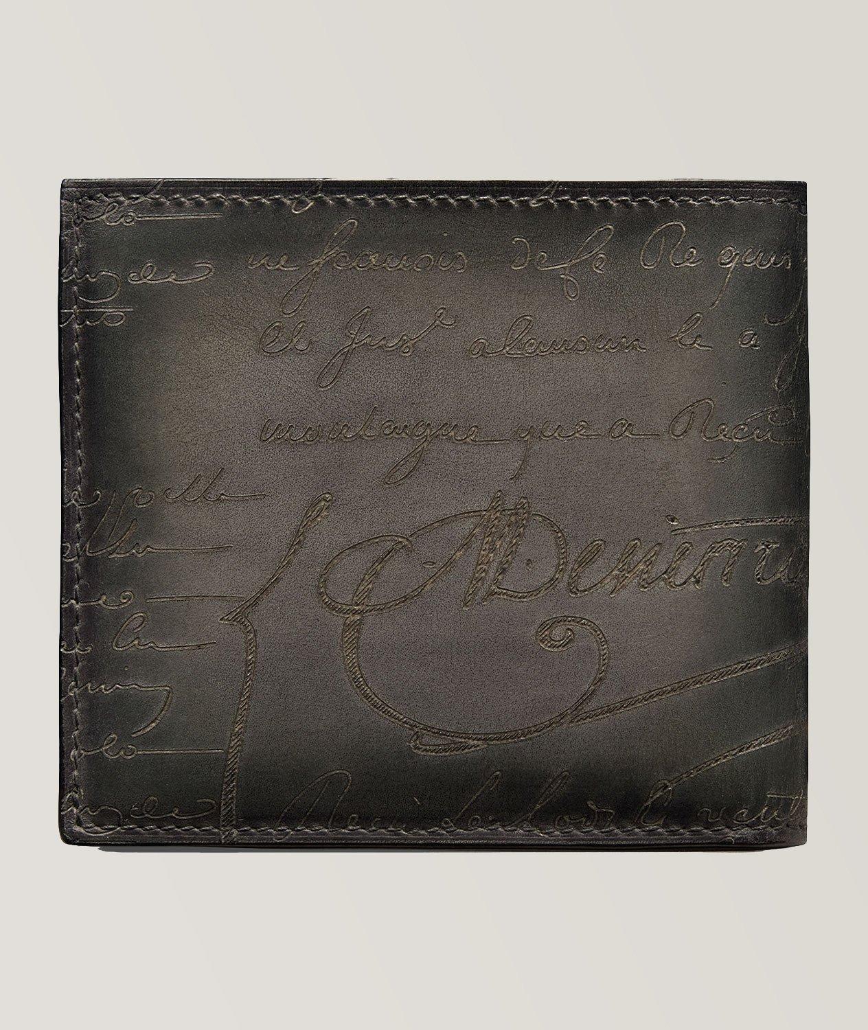 Portefeuille Makore en cuir à motif Scritto image 1