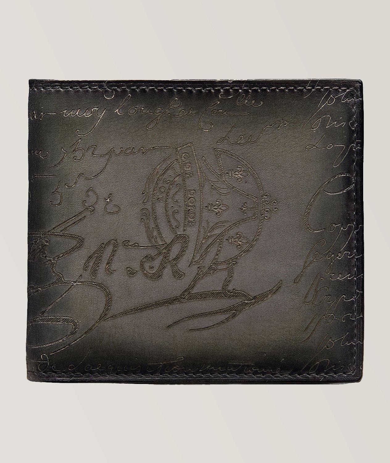 Portefeuille Makore en cuir à motif Scritto image 0