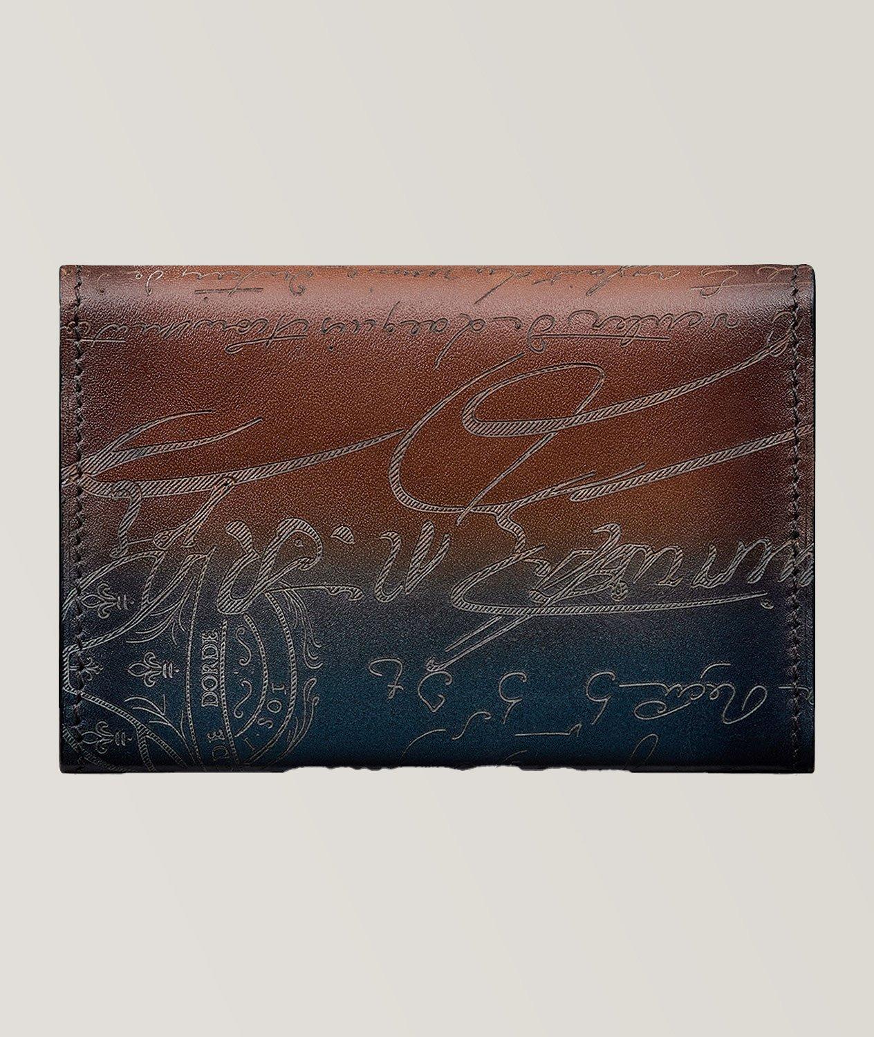 Porte-carte Imbuia en cuir à motif Scritto image 1