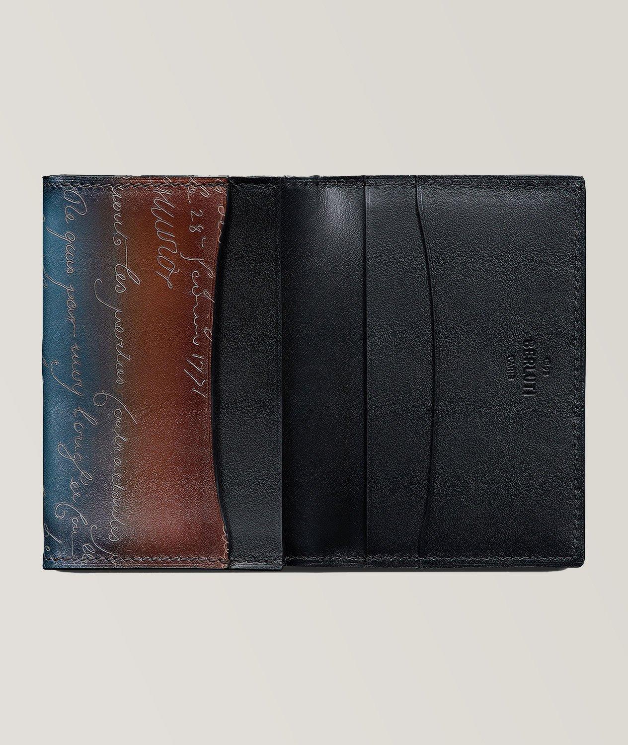 Porte-carte Imbuia en cuir à motif Scritto image 2
