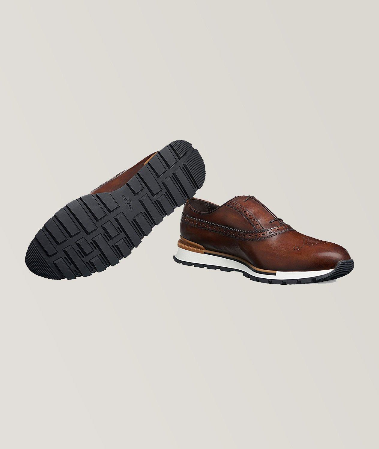 Berluti Torino Fast Track Leather Sneakers, Dress Shoes