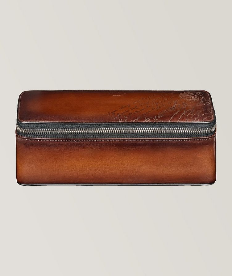 Scritto Leather 3 Watch Case image 1