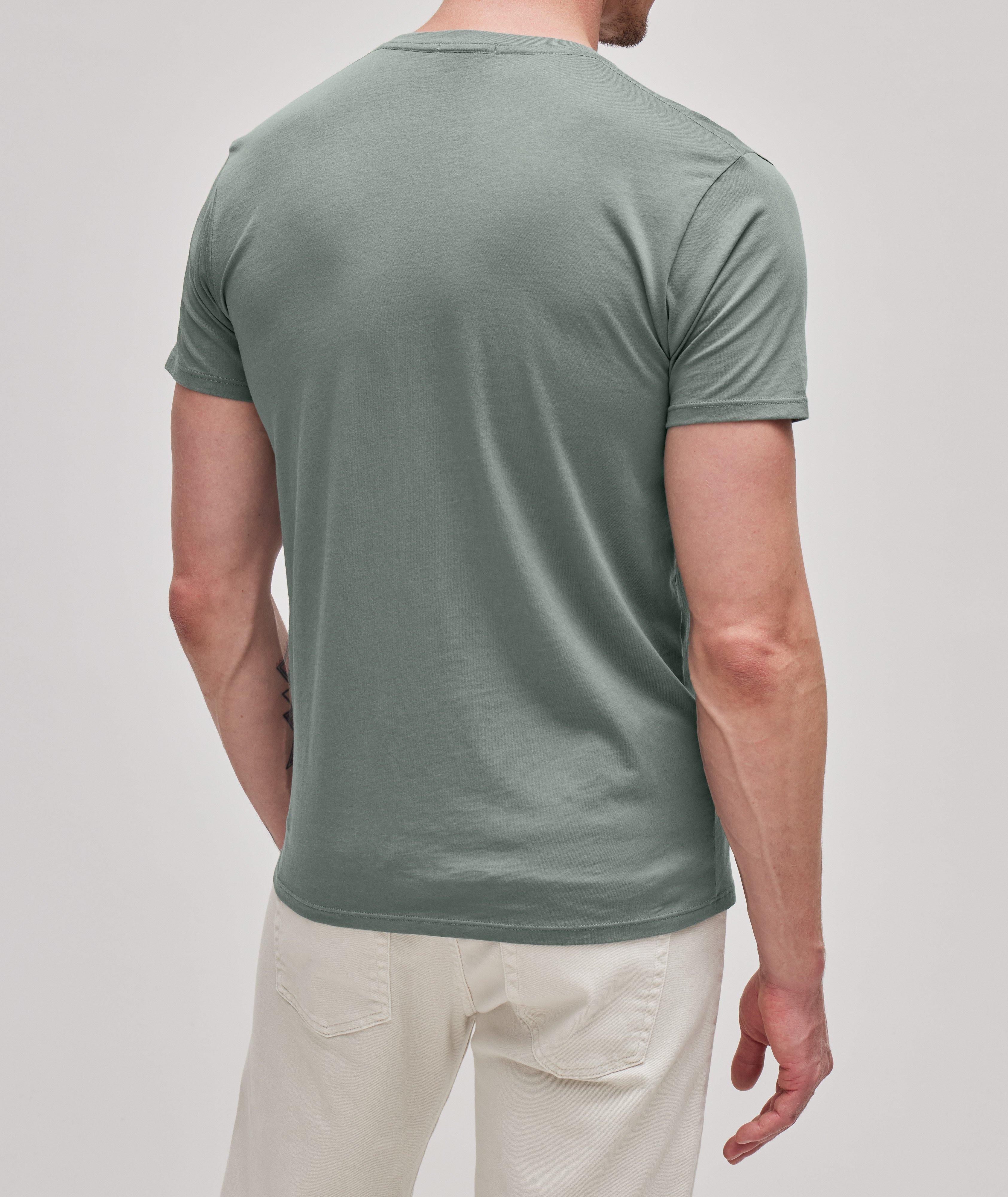 Garment Dyed Pima Cotton Crewneck T-Shirt  image 2